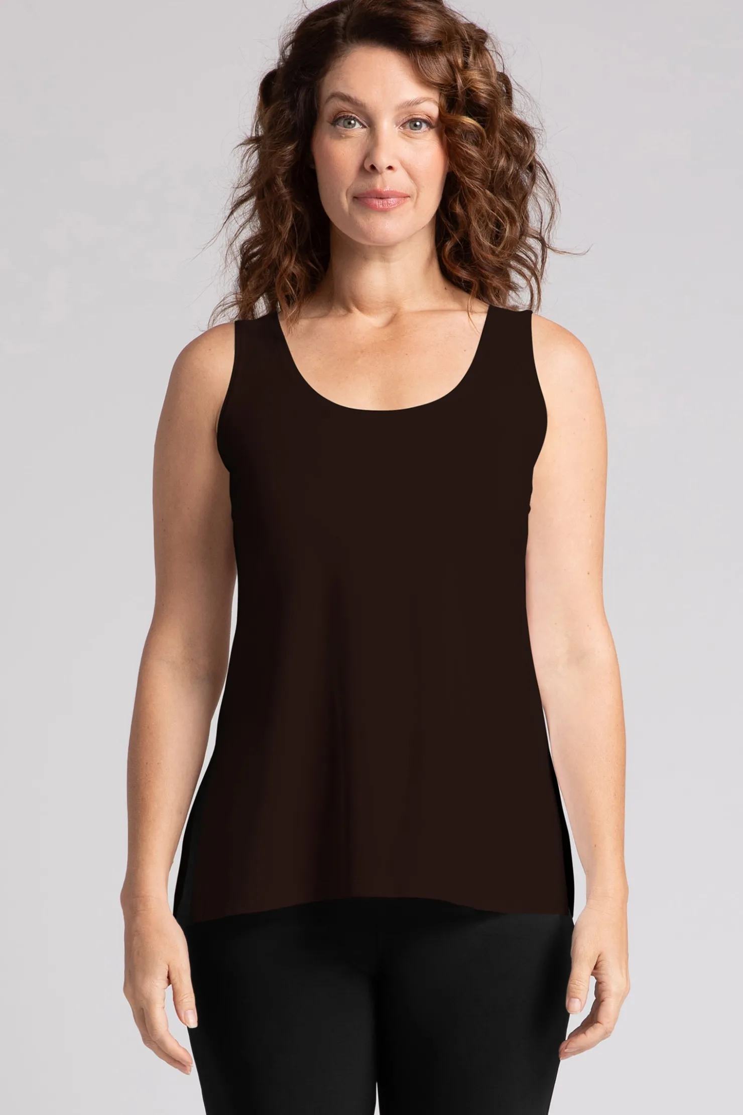 Sympli Tops>Go To Tank Relax Chocolate