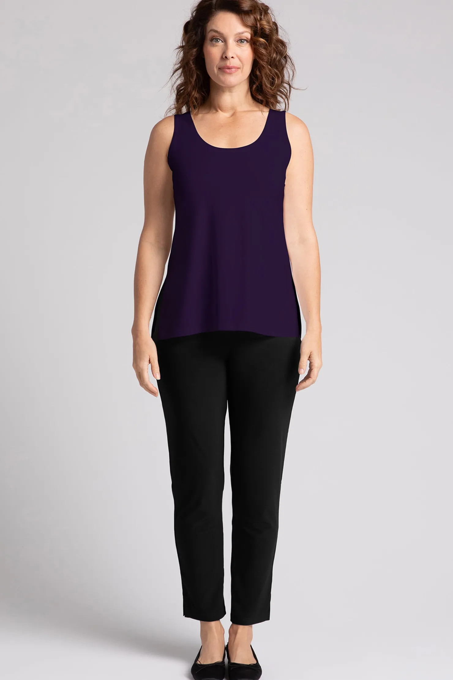 Sympli Tops>Go To Tank Relax Blackberry