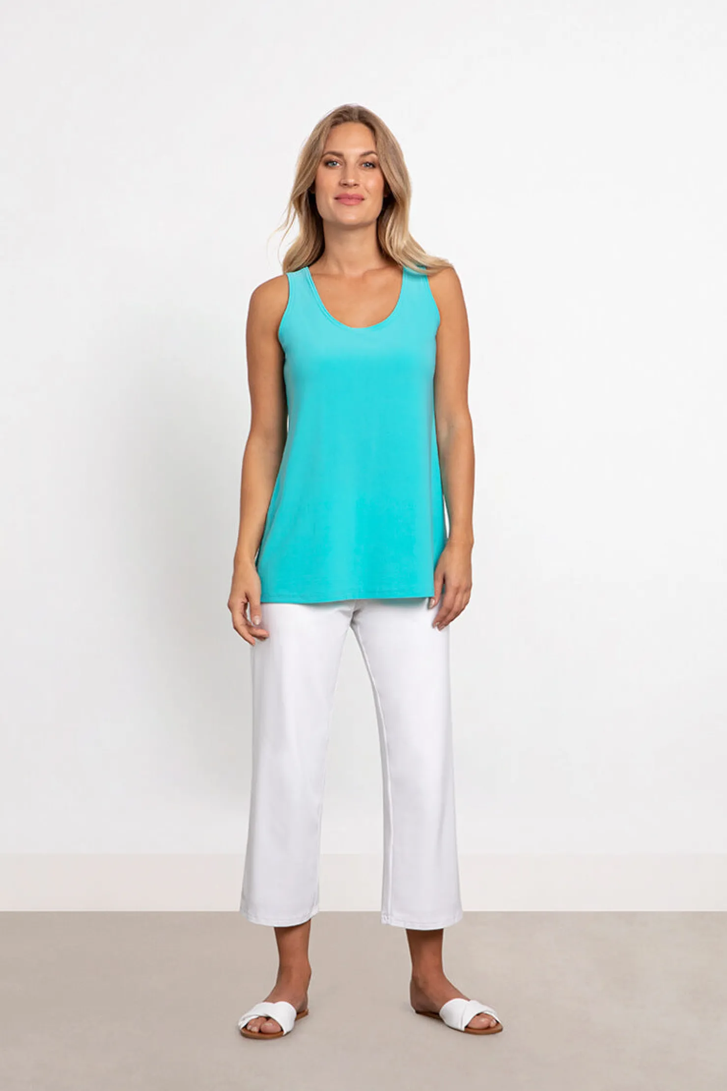 Sympli Tops>Go To Tank Relax Aqua
