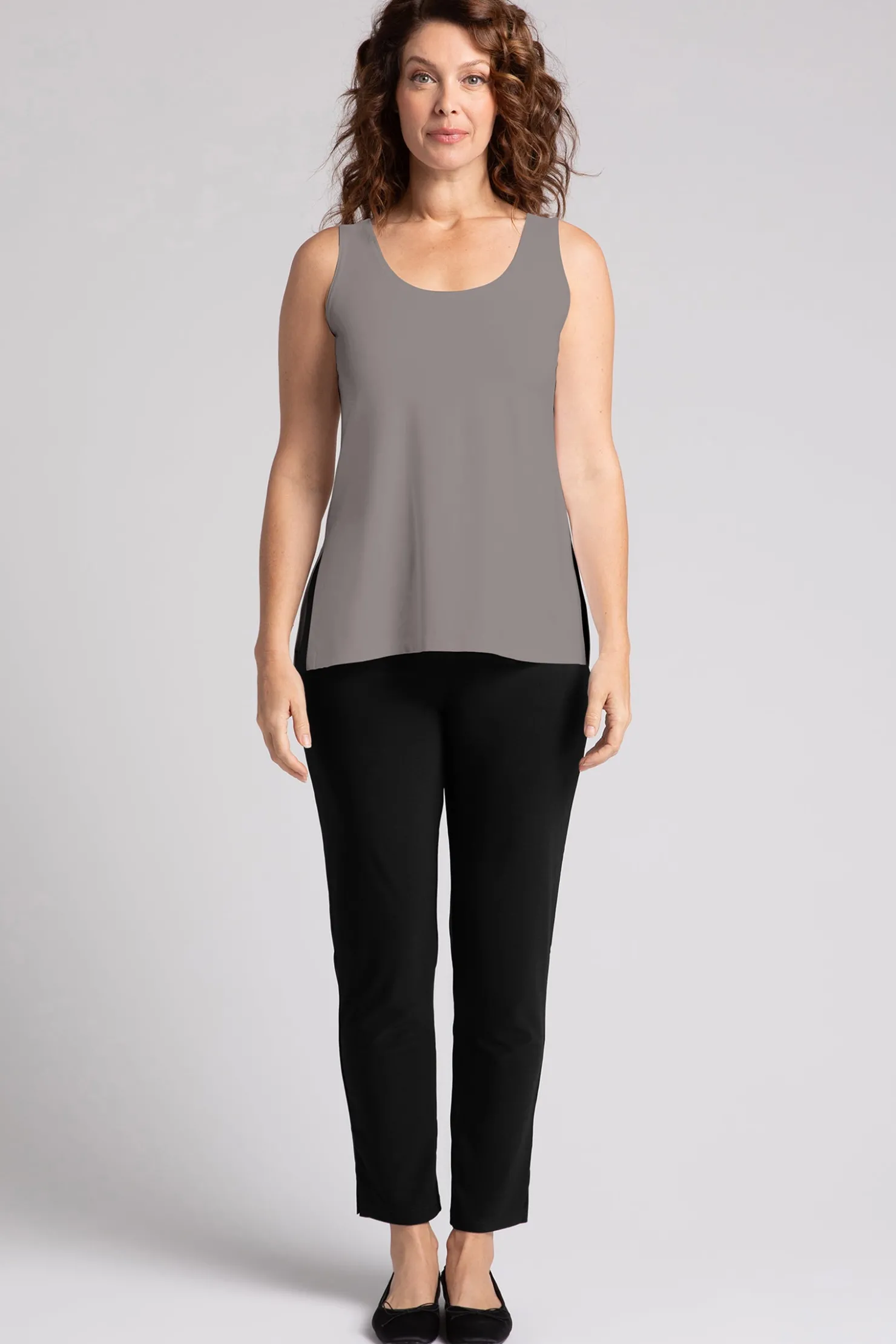 Sympli Tops>Go To Tank Relax Taupe