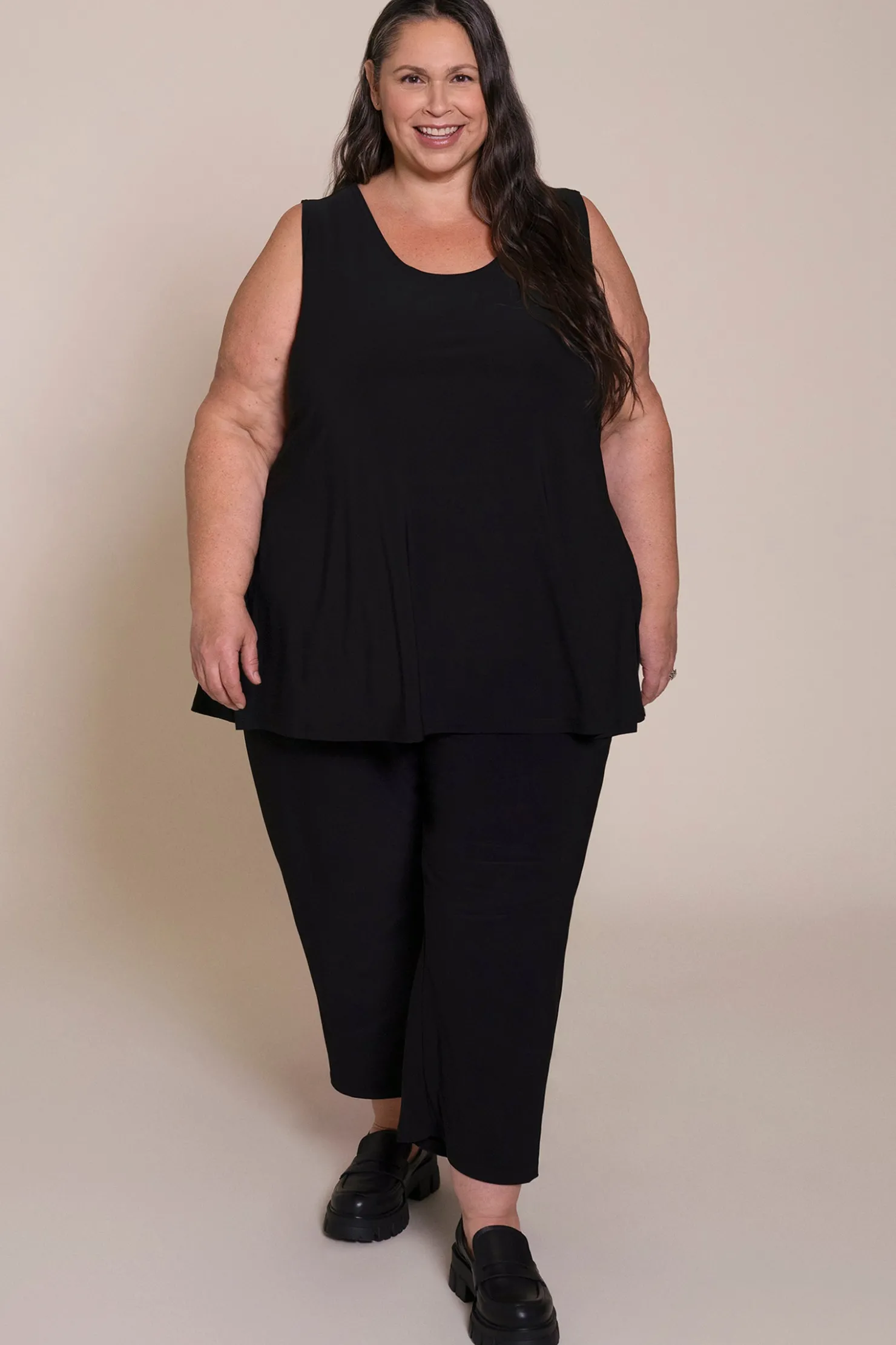 Sympli Tops>Go To Tank Relax Plus Black