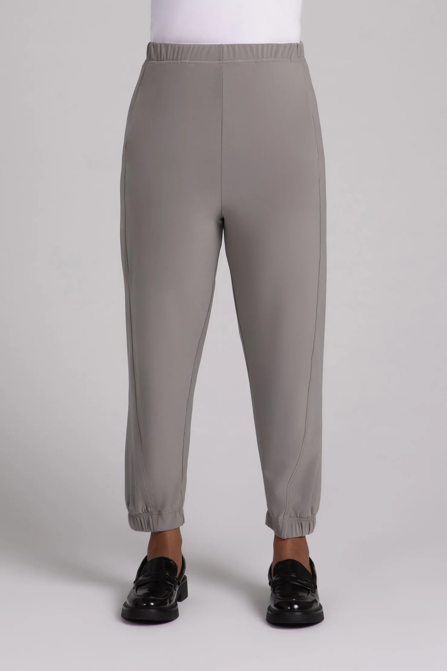 Sympli Bottoms>Half Cuff Jogger Pant Taupe