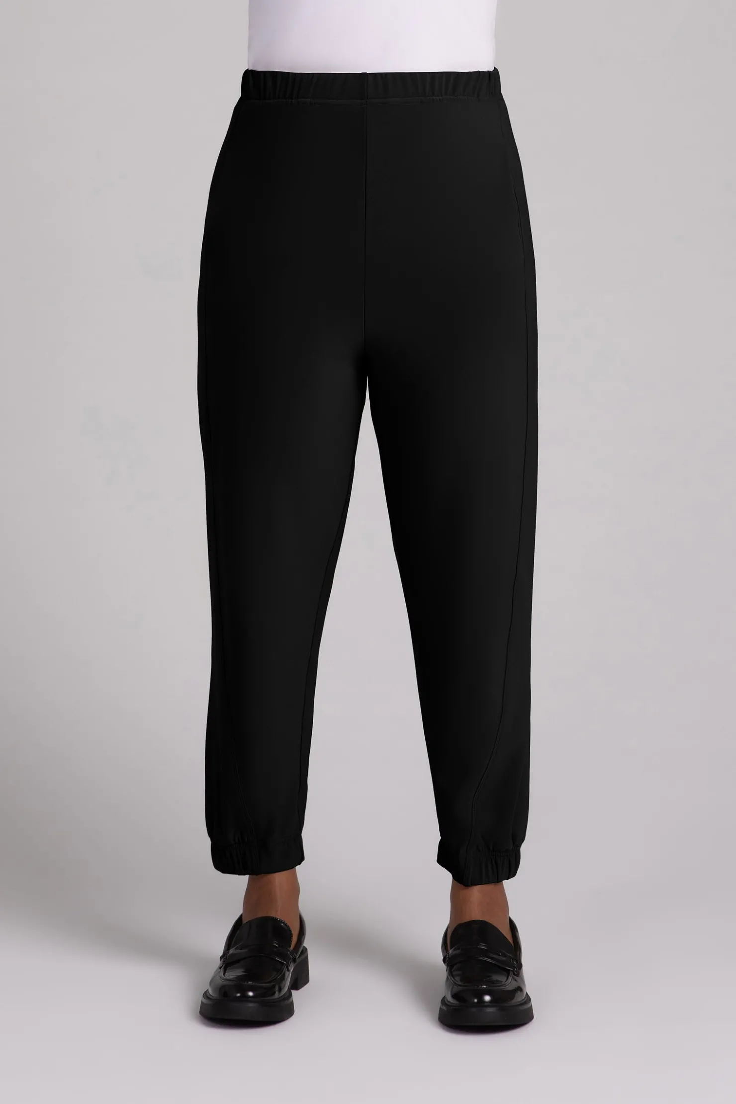 Sympli Bottoms>Half Cuff Jogger Pant Black