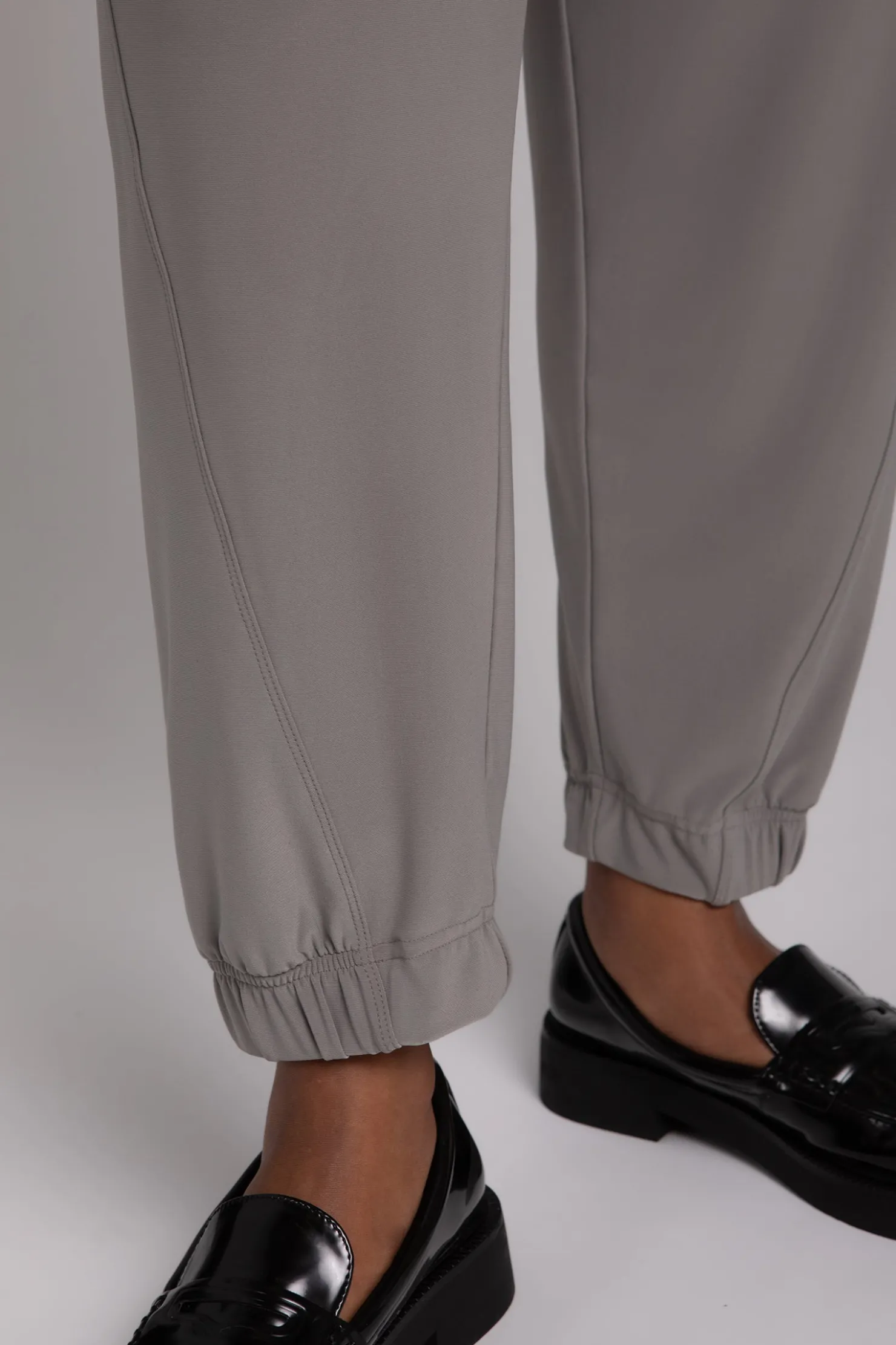 Sympli Bottoms>Half Cuff Jogger Pant Taupe
