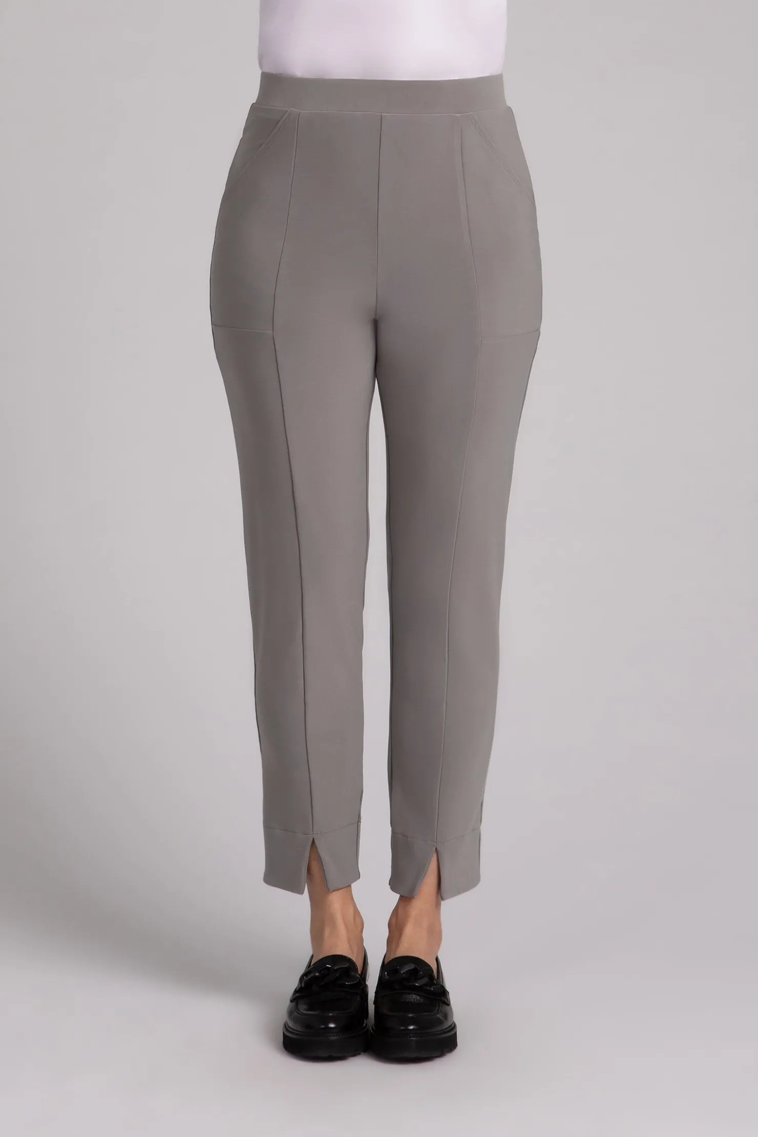 Sympli Bottoms>Hepburn Ankle Pant Taupe