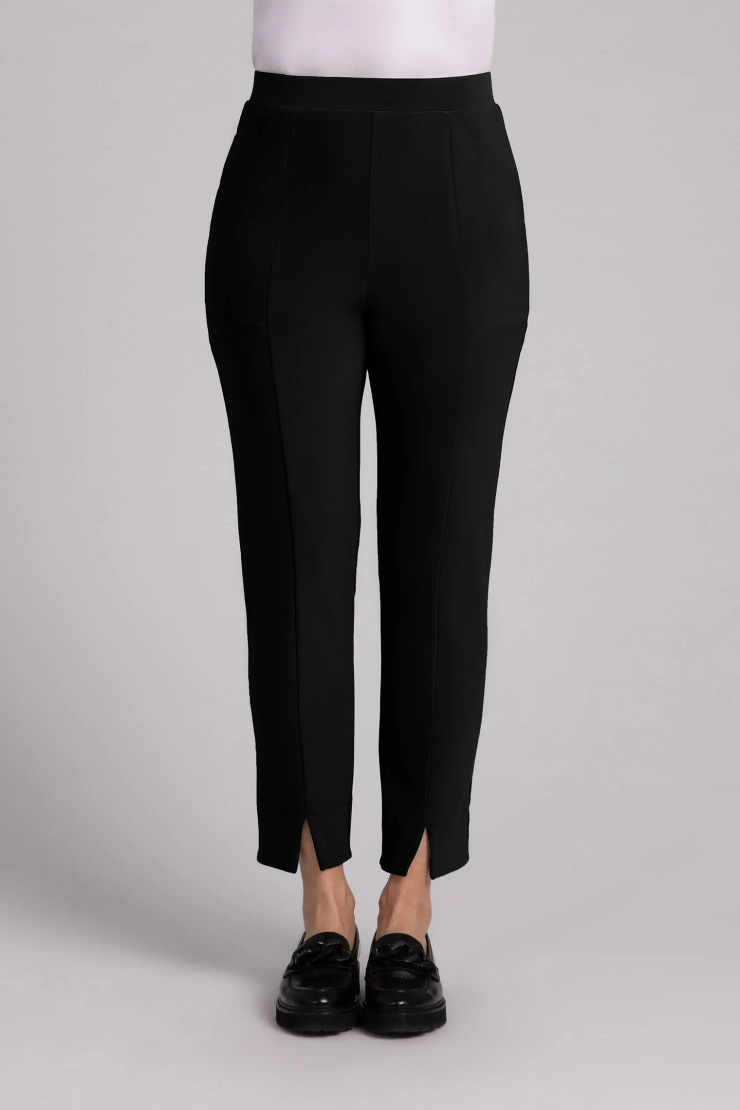 Sympli Bottoms>Hepburn Ankle Pant Black