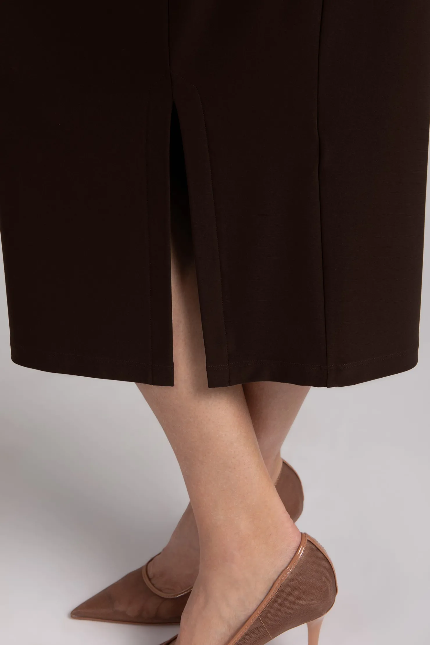 Sympli Bottoms>Hepburn Skirt Chocolate