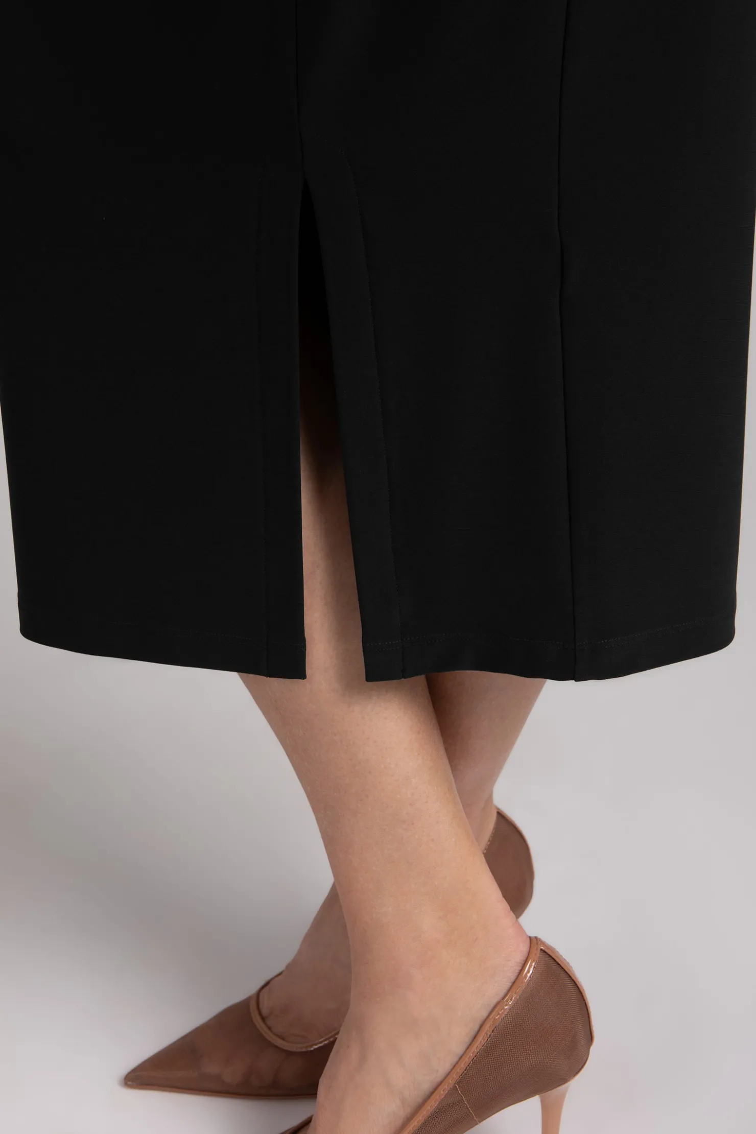 Sympli Bottoms>Hepburn Skirt Black