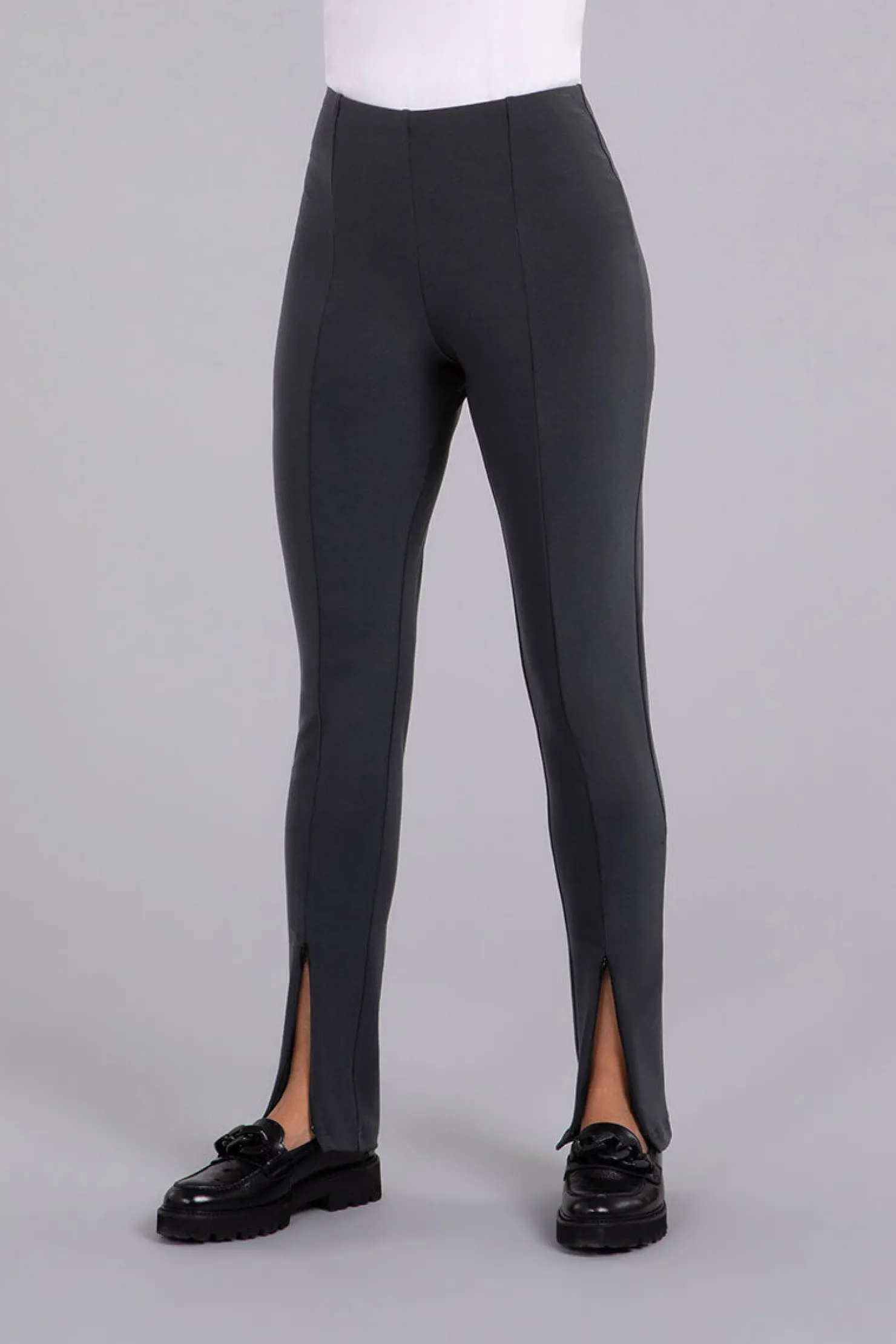 Sympli Bottoms>Invisible Zip Narrow Pant Graphite