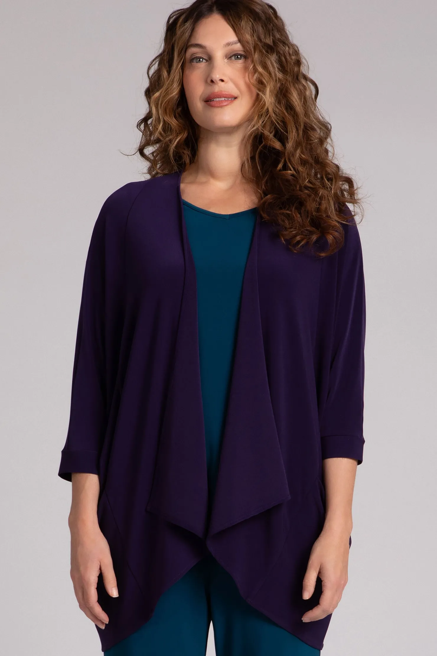 Sympli Sweaters & Cardigans>Matrix Cardigan Blackberry