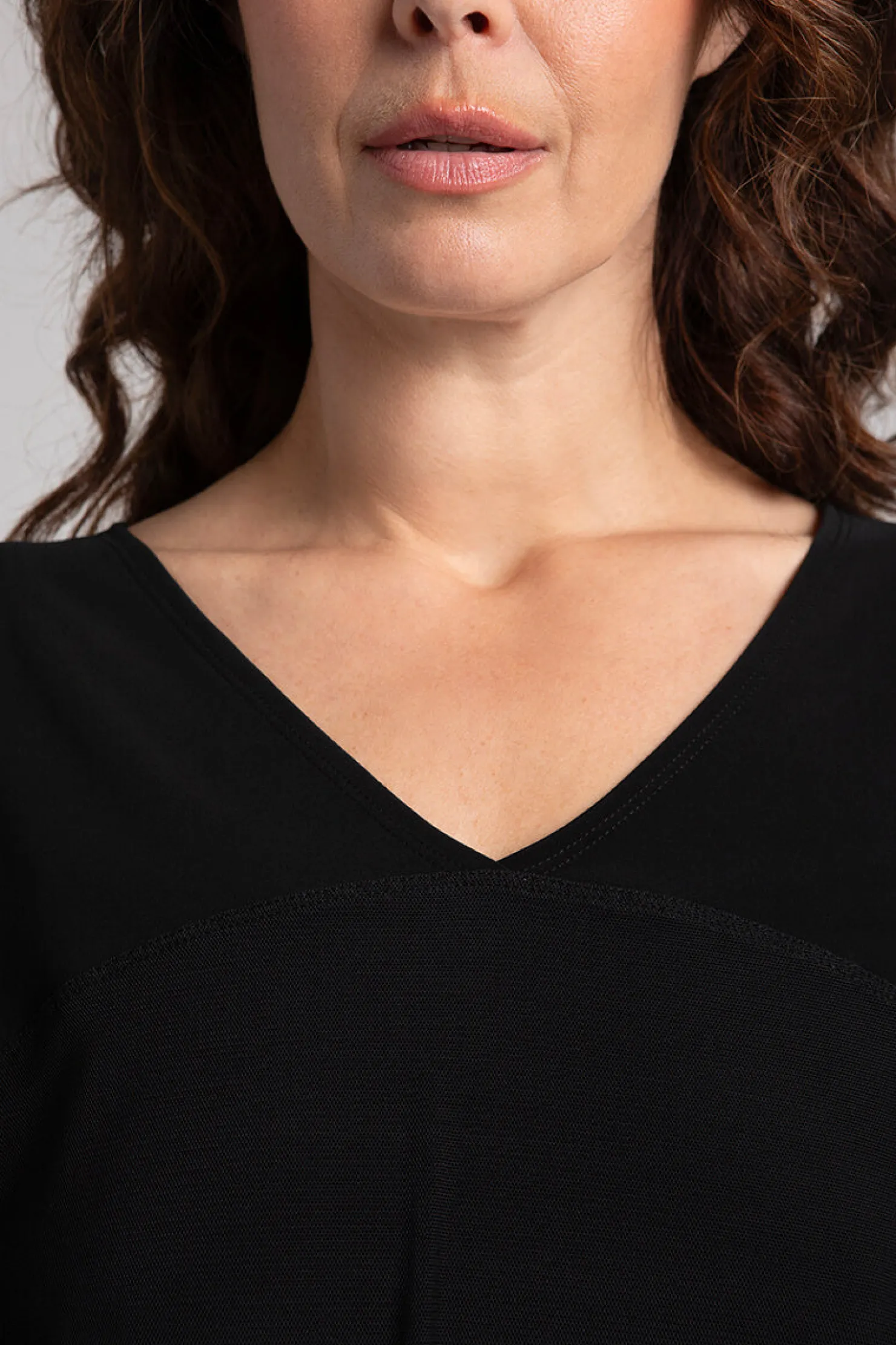 Sympli Dresses>Mesh Cover Up Black