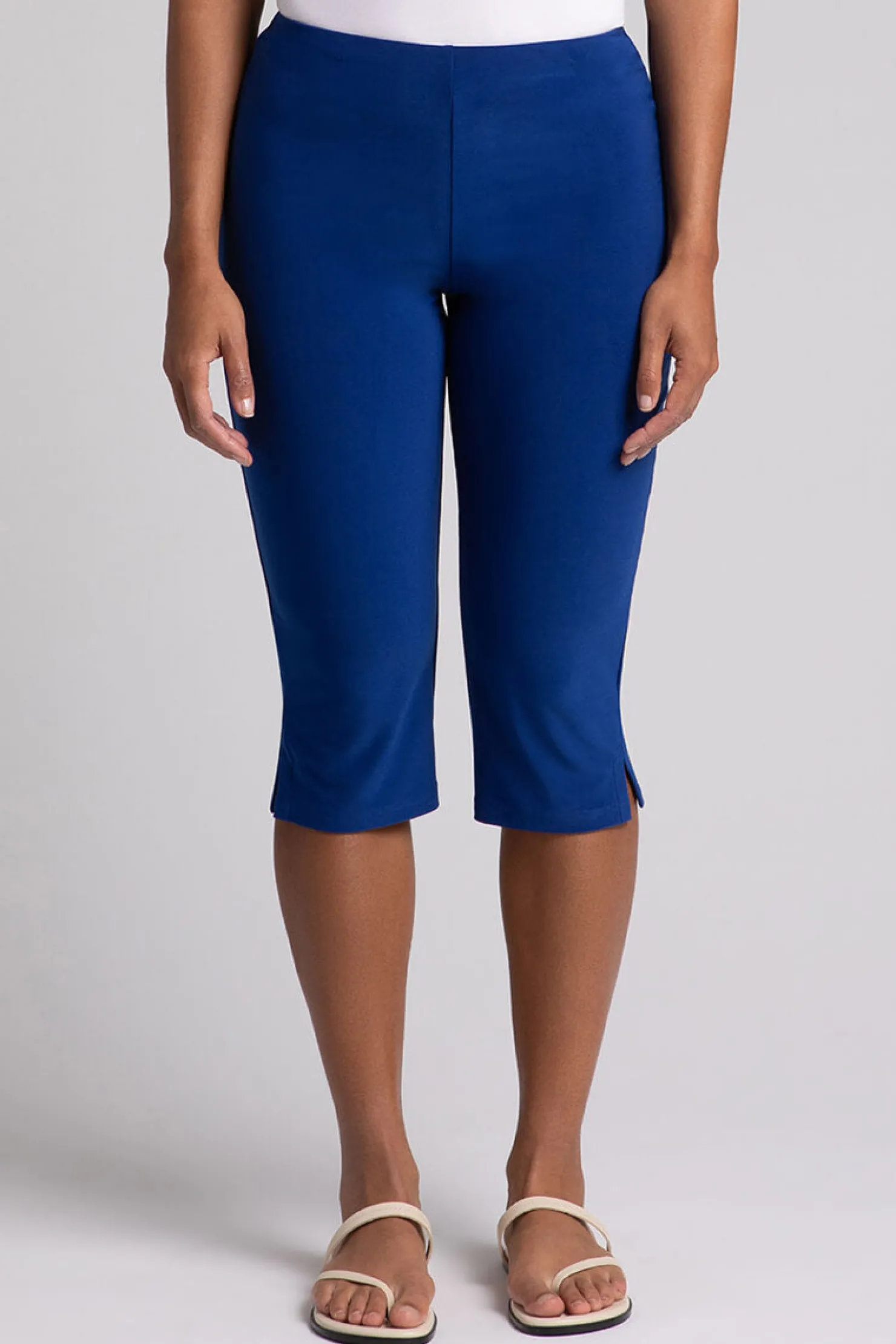 Sympli Bottoms>Narrow Capri Twilight