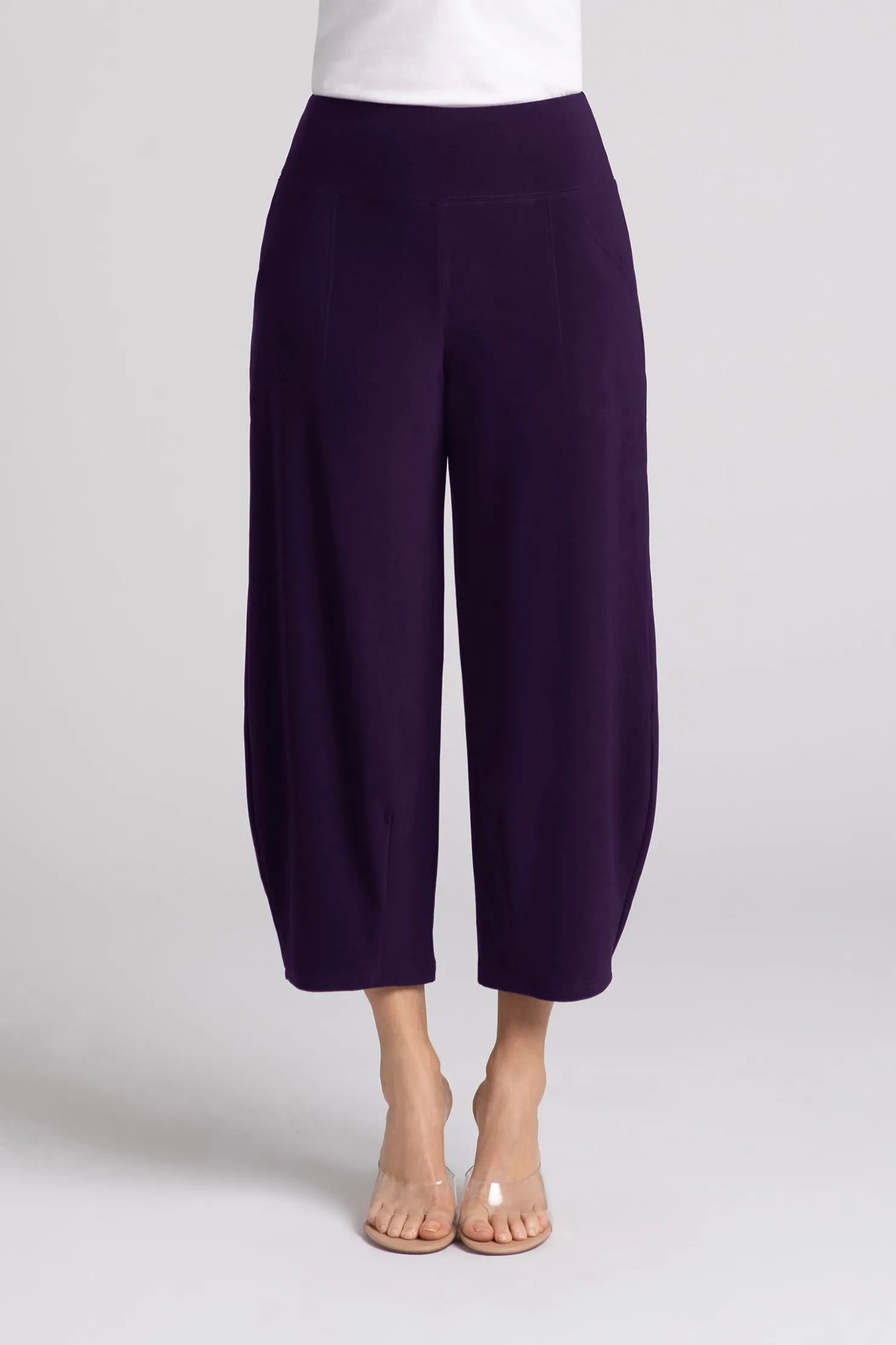 Sympli Bottoms>Narrow Lantern Pant Blackberry