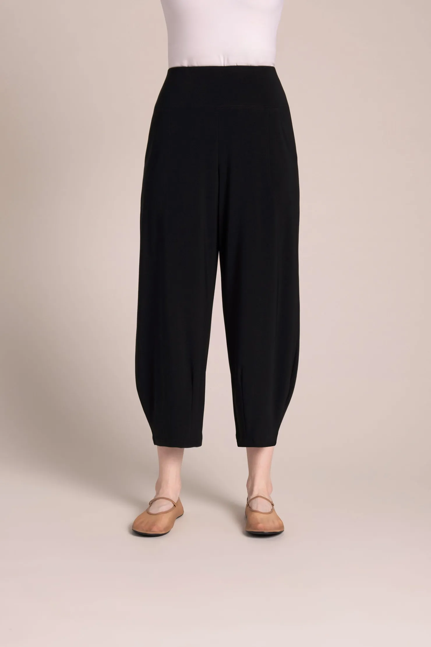 Sympli Bottoms>Narrow Lantern Pant Black