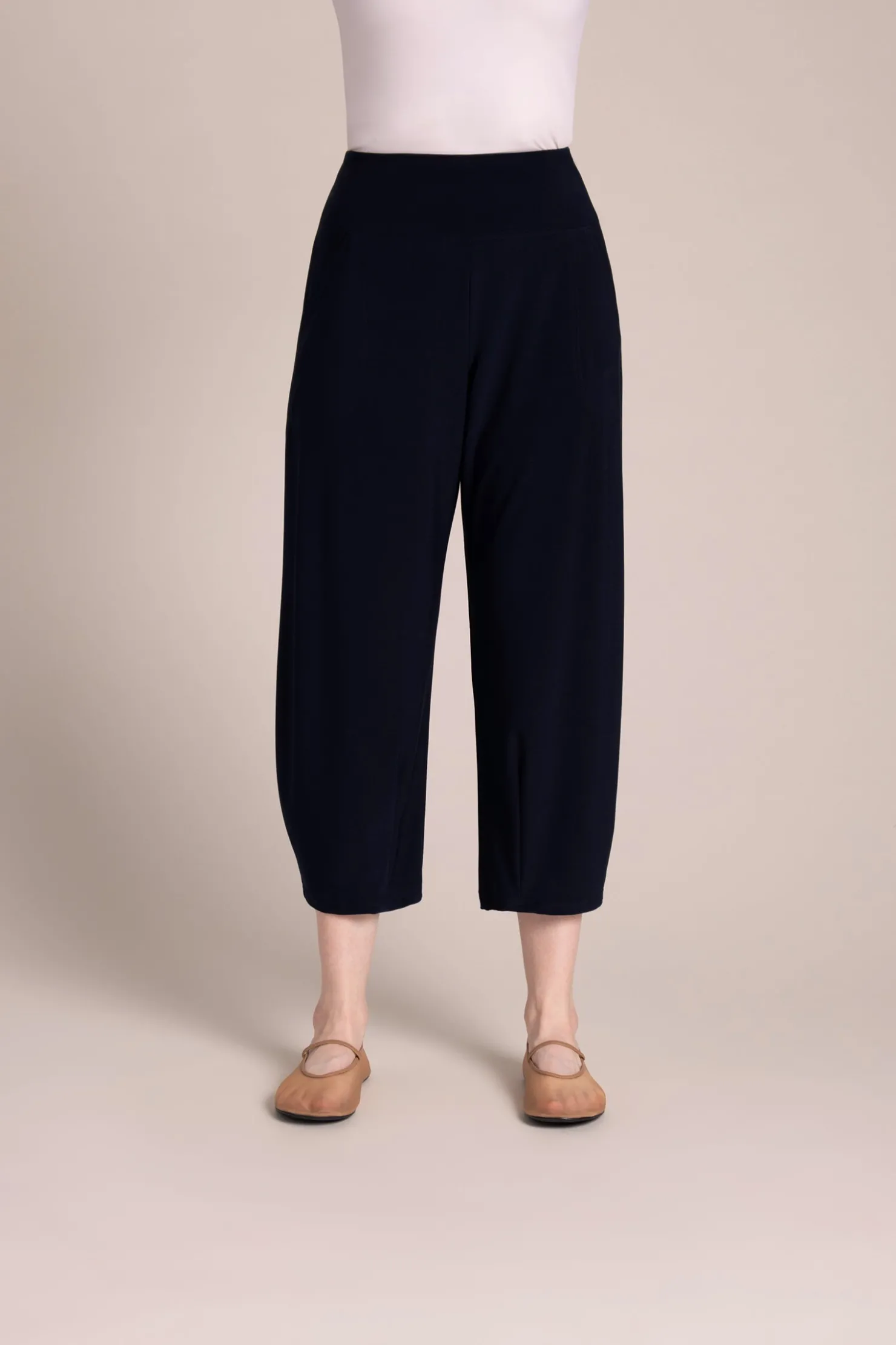 Sympli Bottoms>Narrow Lantern Pant Navy