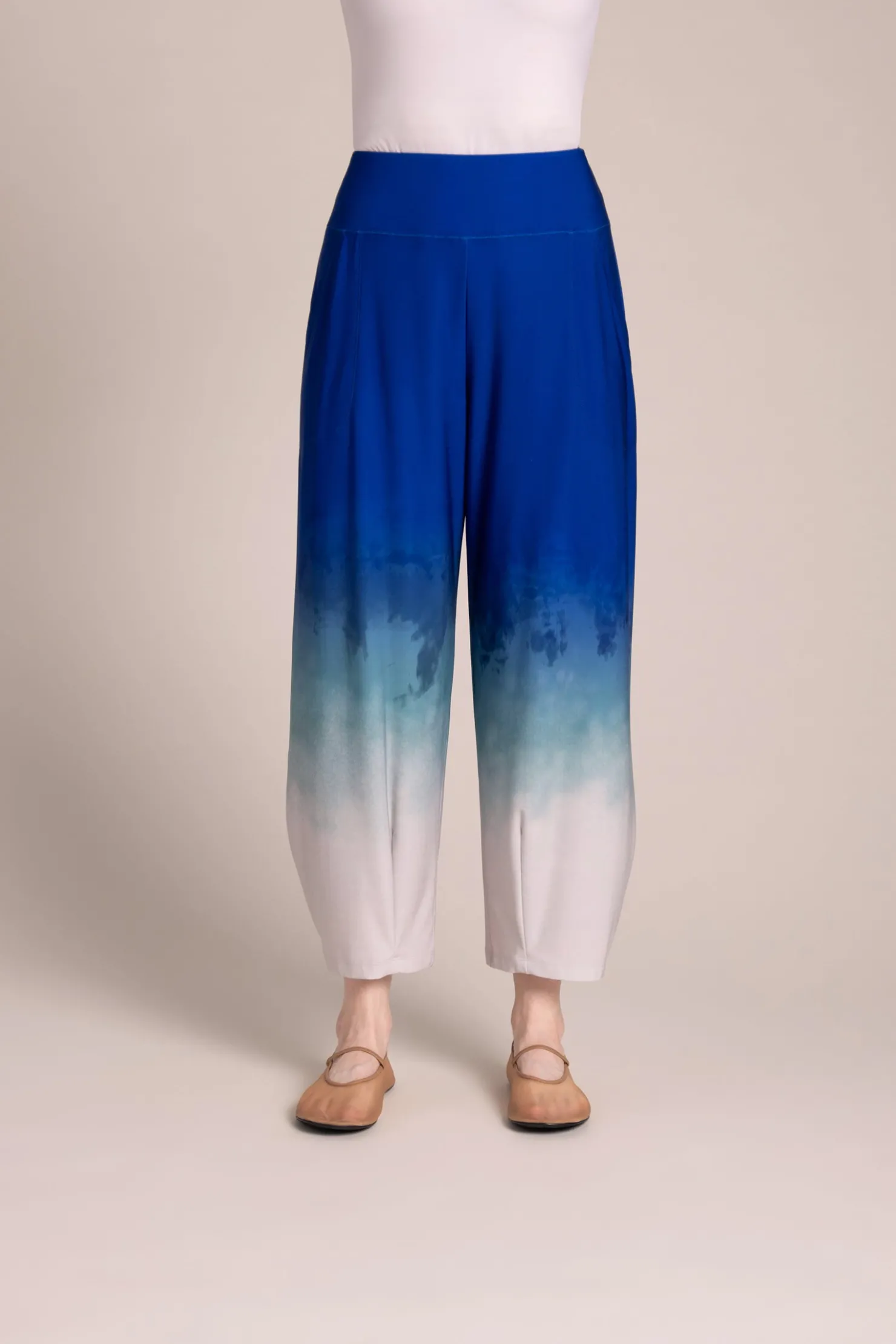 Sympli Bottoms>Narrow Lantern Pant Surf&Sand