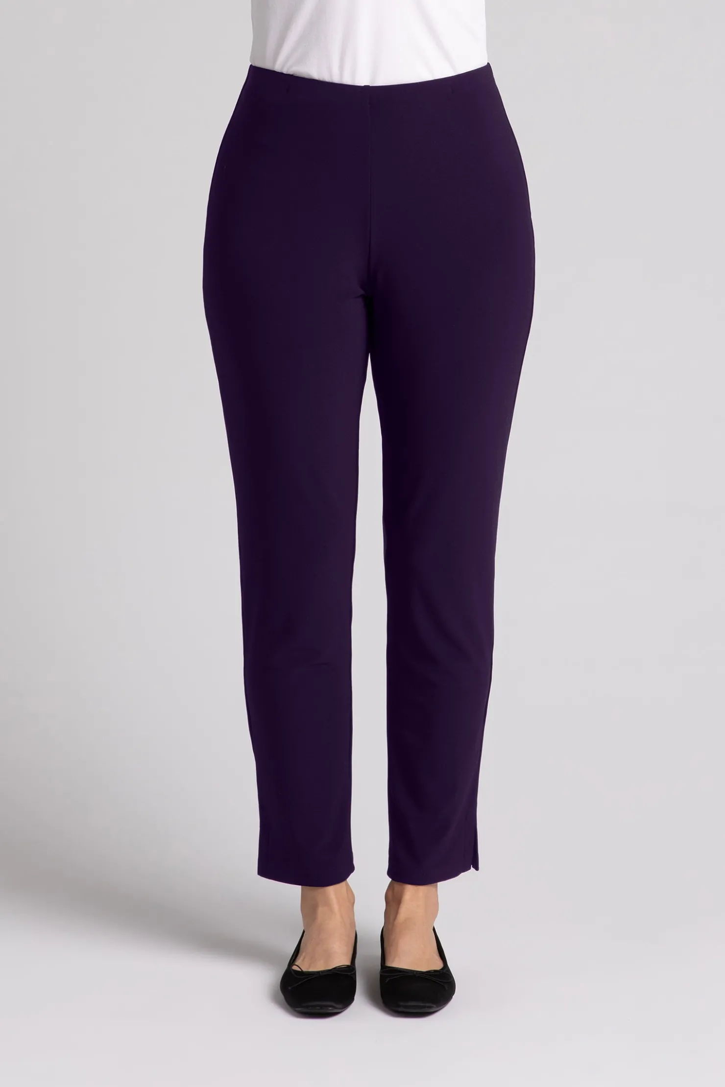Sympli Bottoms>Narrow Pant Midi Blackberry