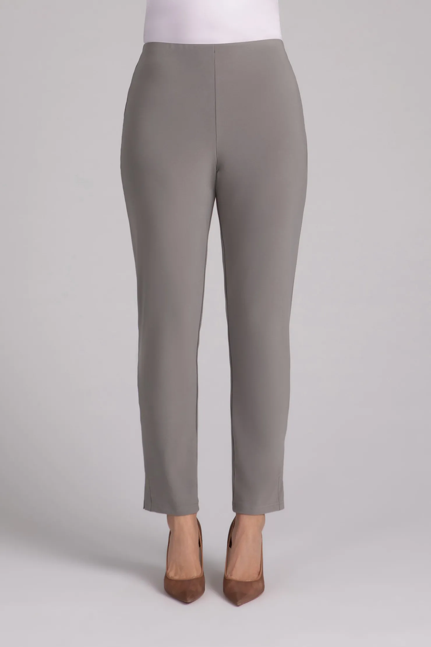 Sympli Bottoms>Narrow Pant Midi Taupe
