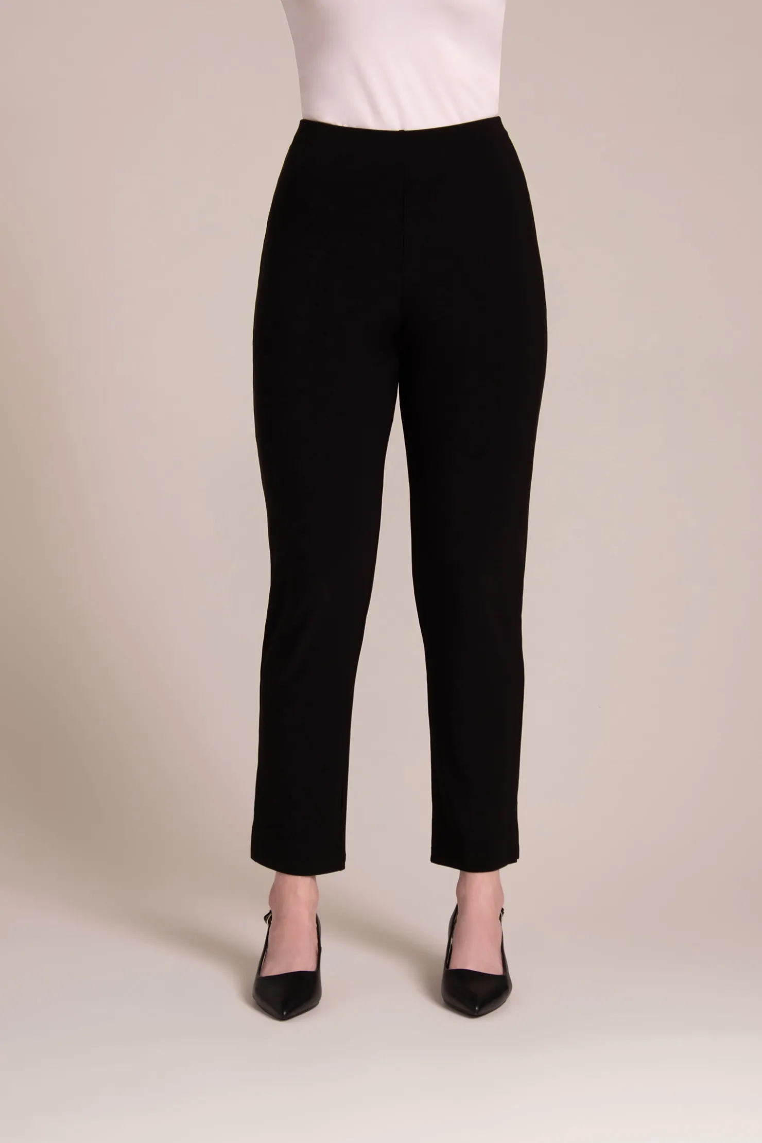 Sympli Bottoms>Narrow Pant Midi Black