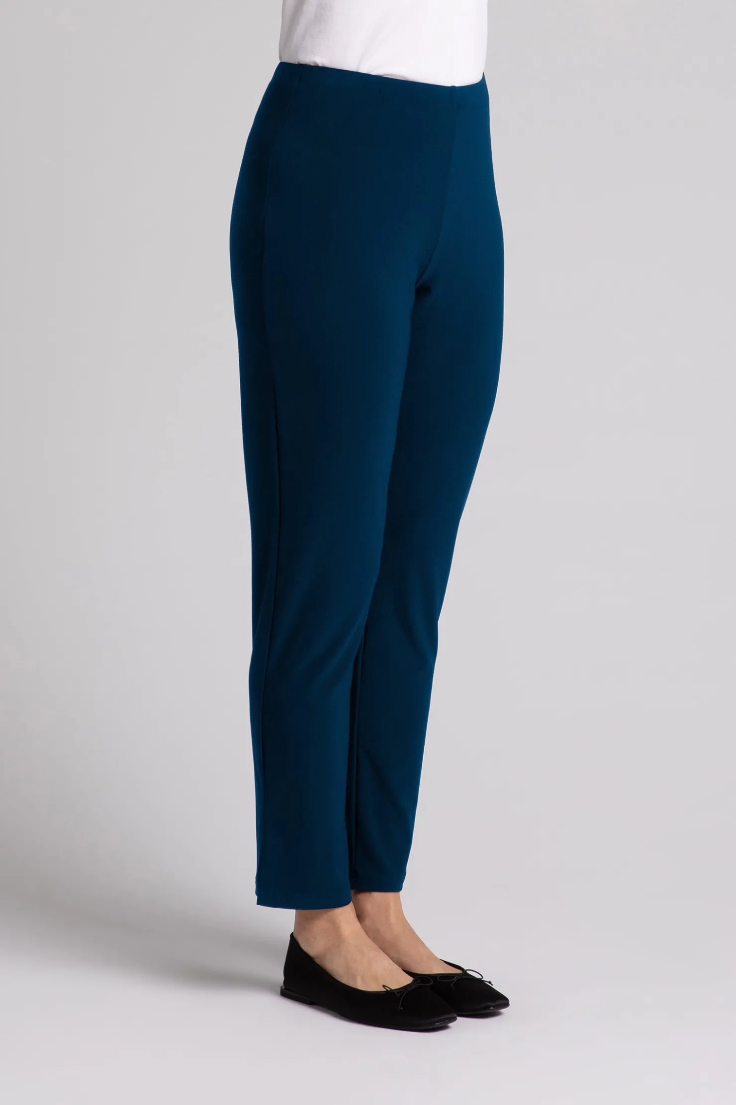 Sympli Bottoms>Narrow Pant Midi Atlantis