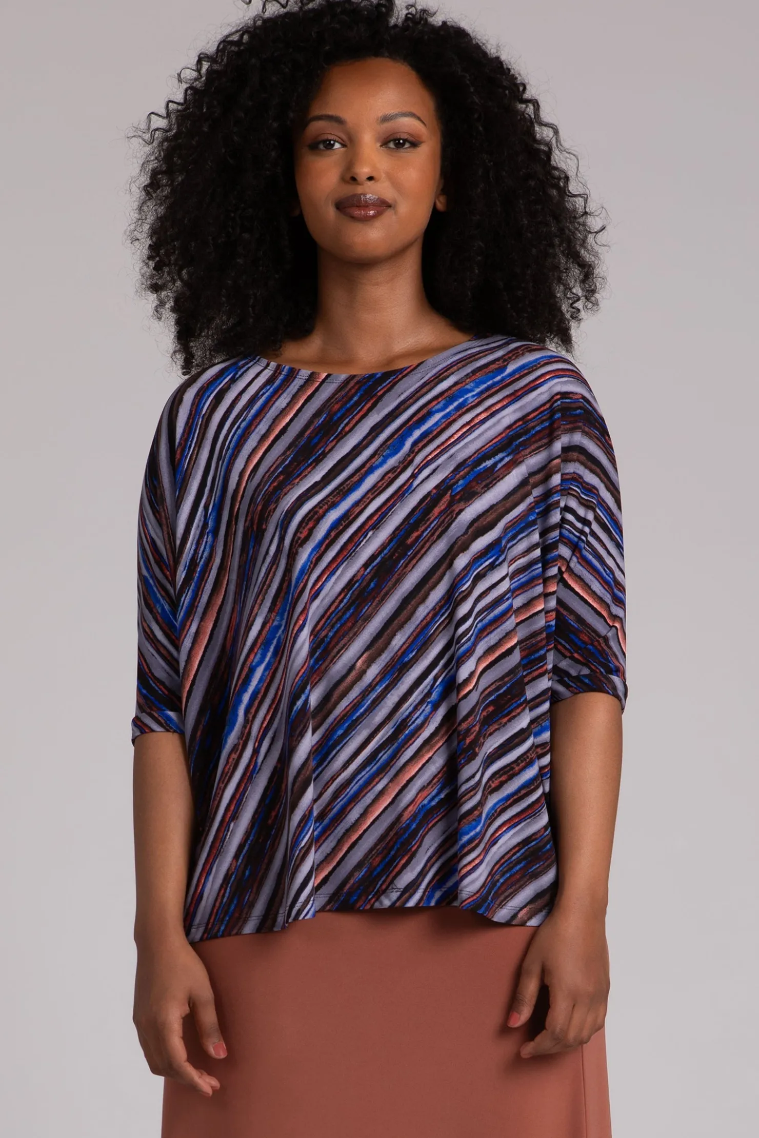 Sympli Tops>Nu Clip Top ElementalStripes