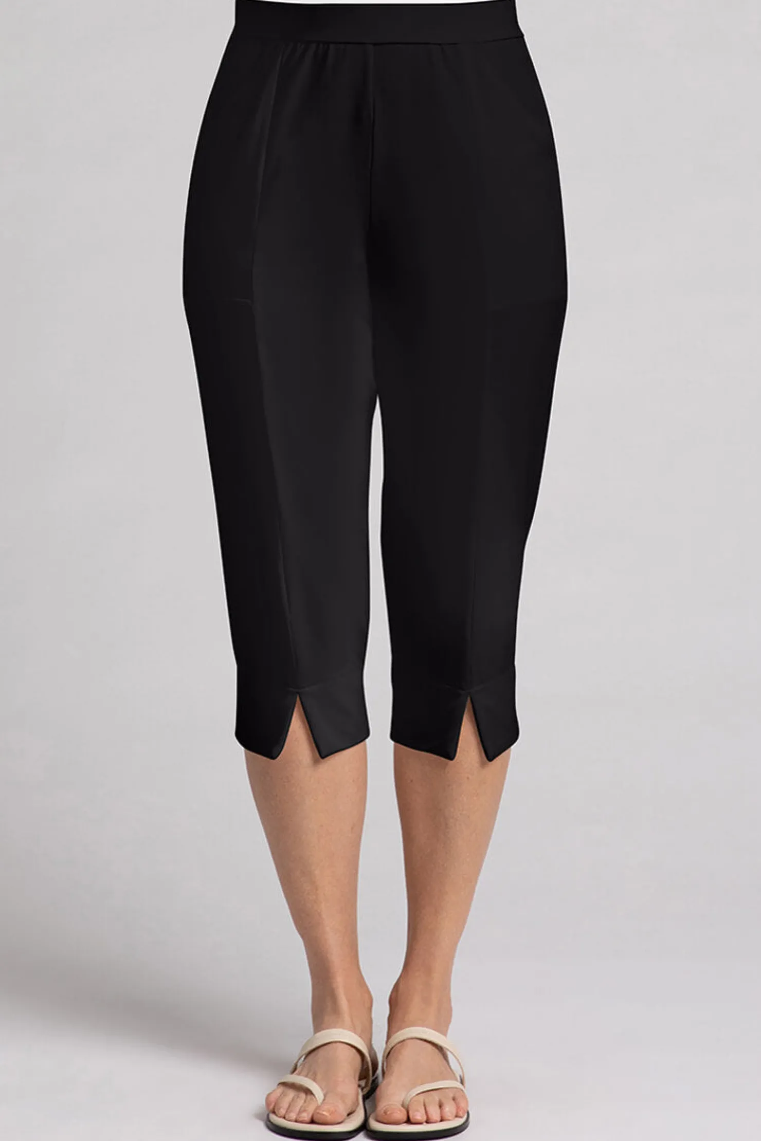 Sympli Bottoms>Nu Hepburn Capri Black