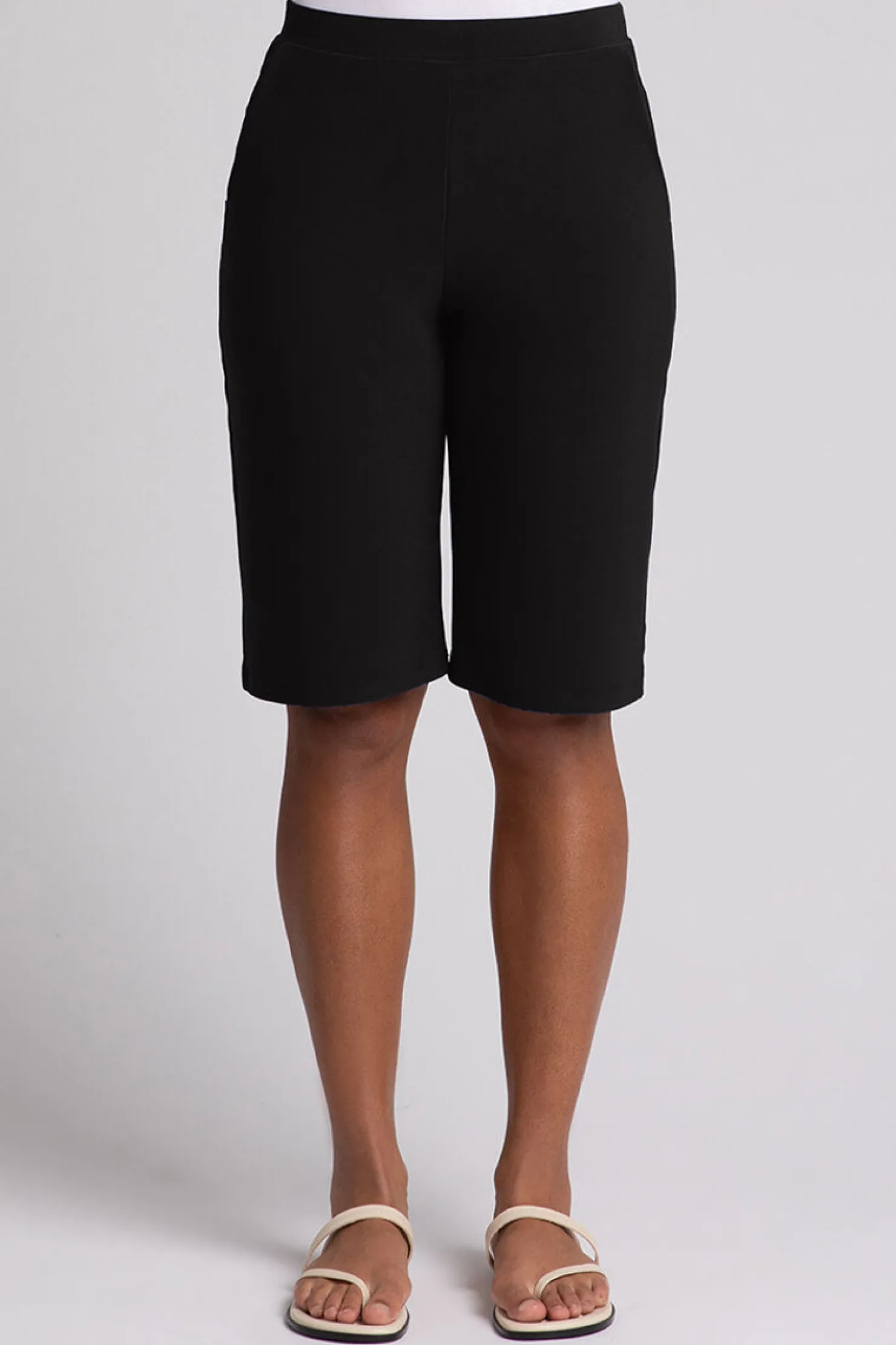 Sympli Bottoms>Nu Straight Leg Short Black