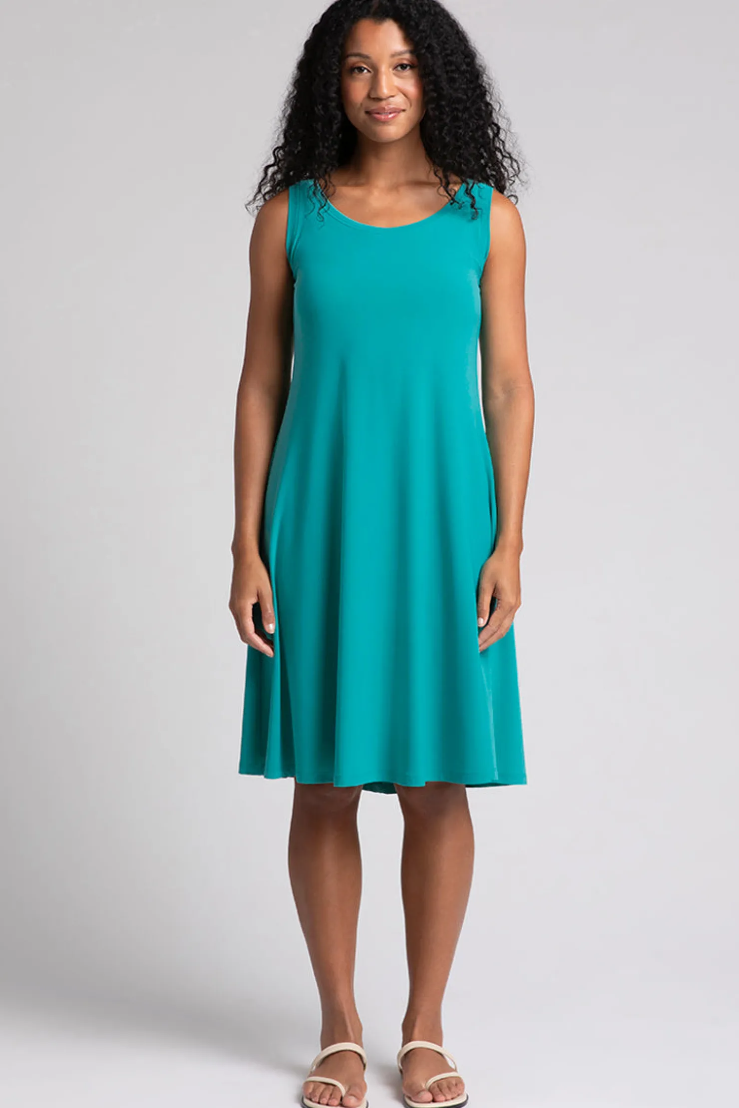 Sympli Dresses>Nu Tank Dress Short Gem