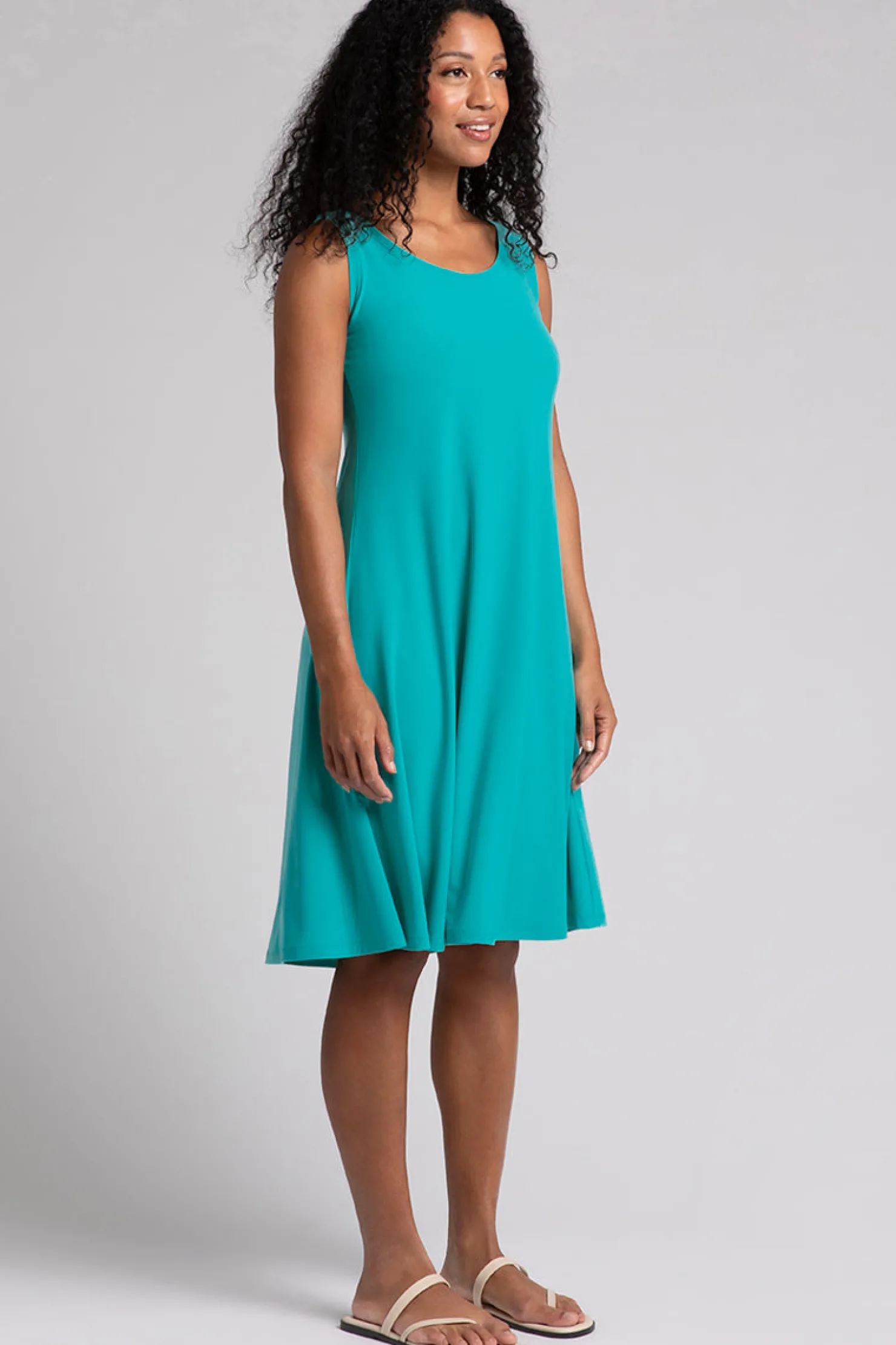 Sympli Dresses>Nu Tank Dress Short Gem