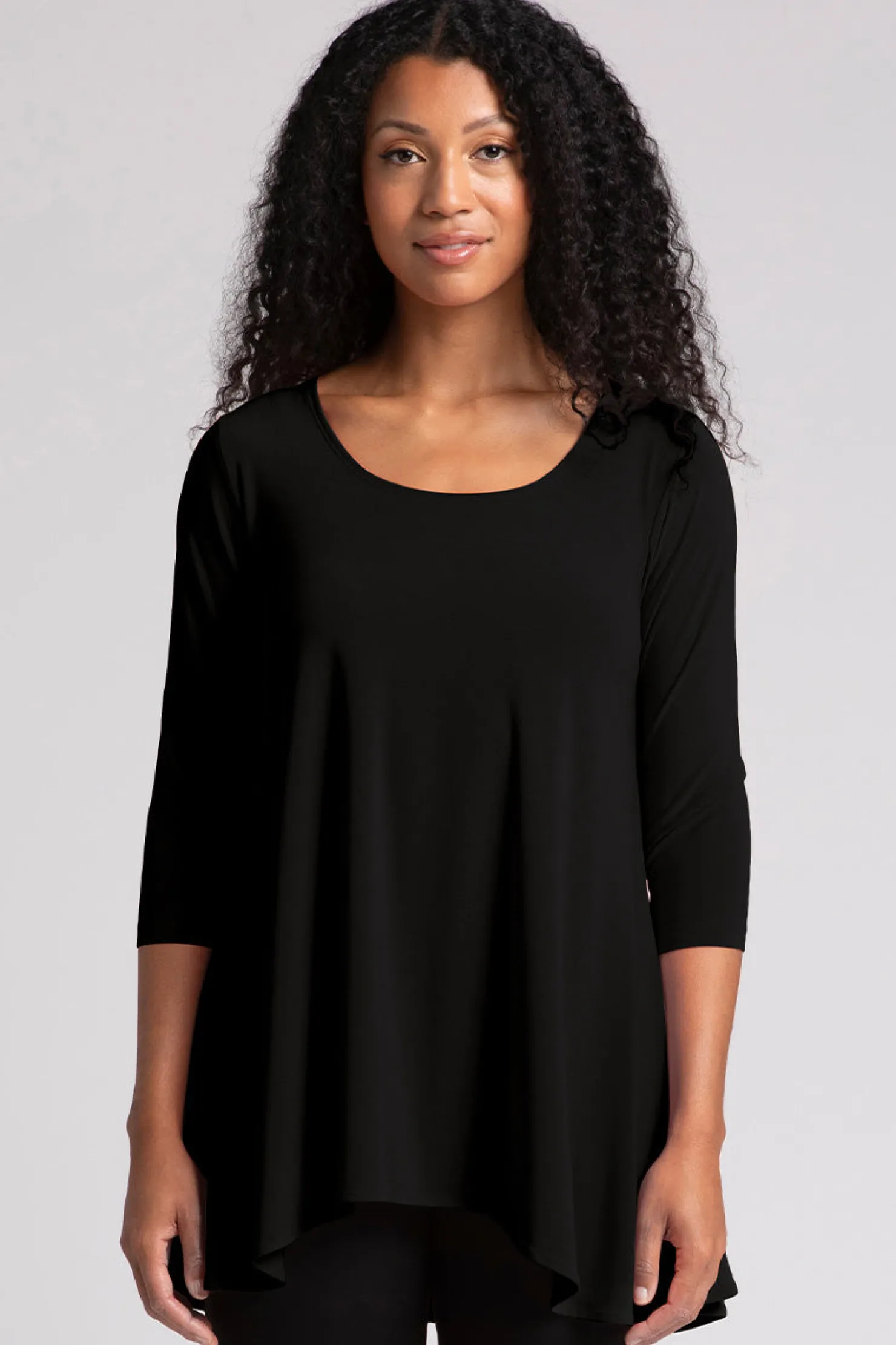 Sympli Tops>Nu True T Black