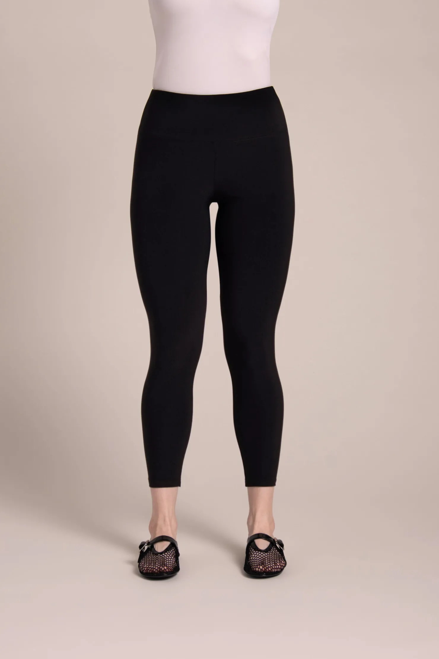 Sympli Bottoms>Nu Yoke Legging Black