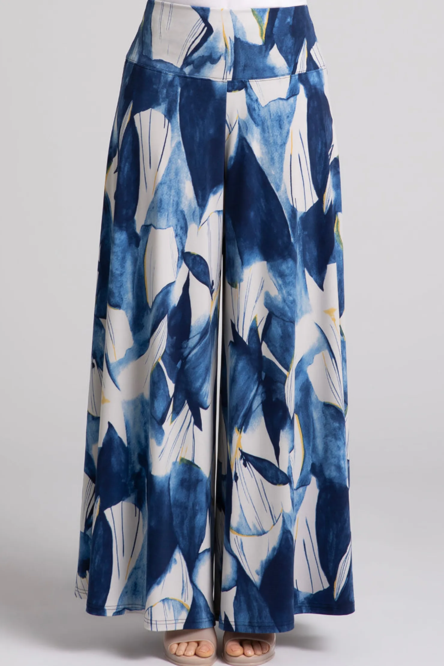 Sympli Bottoms>Palazzo Pant WateryReflections