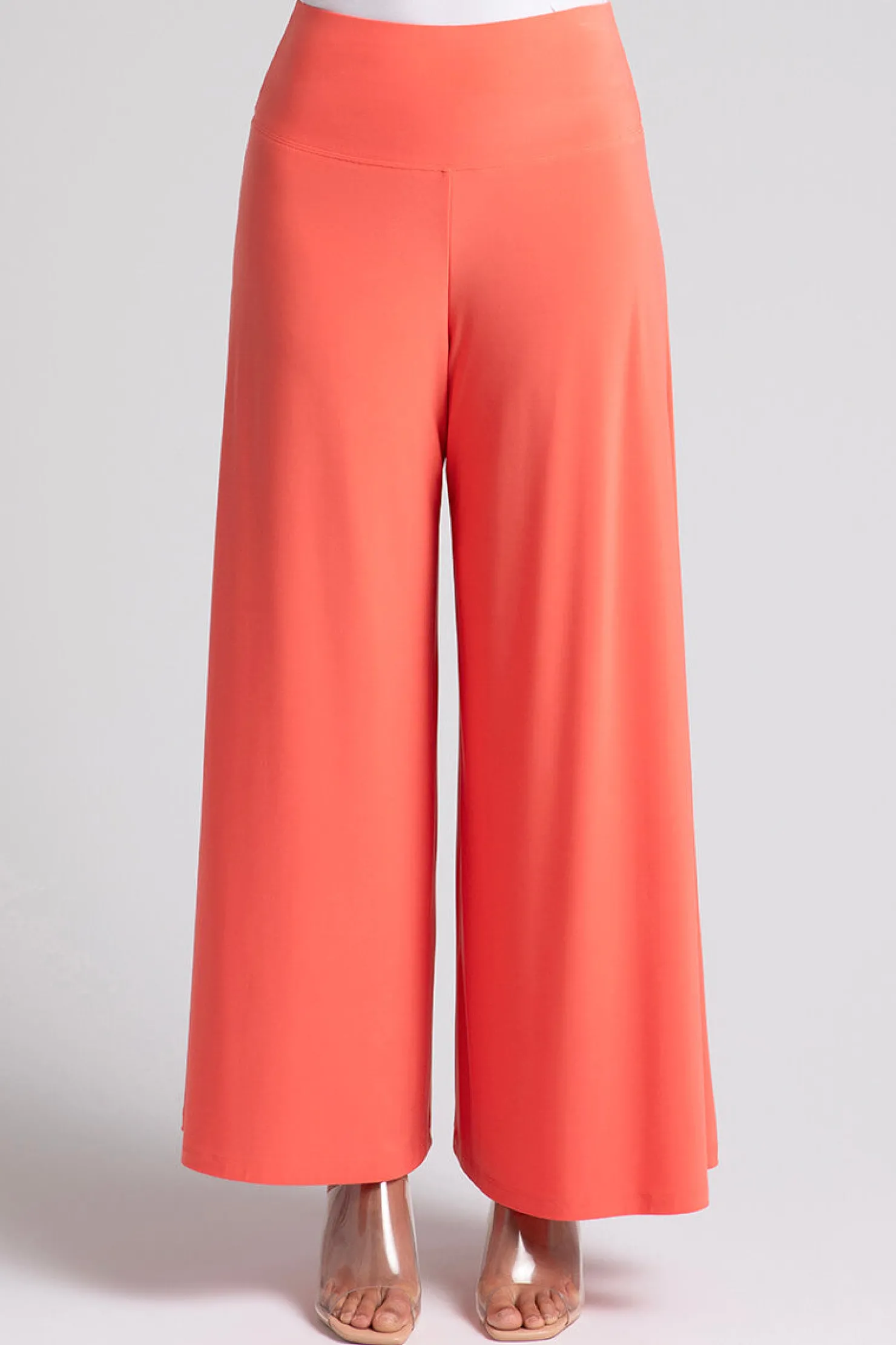 Sympli Bottoms>Palazzo Pant Coral