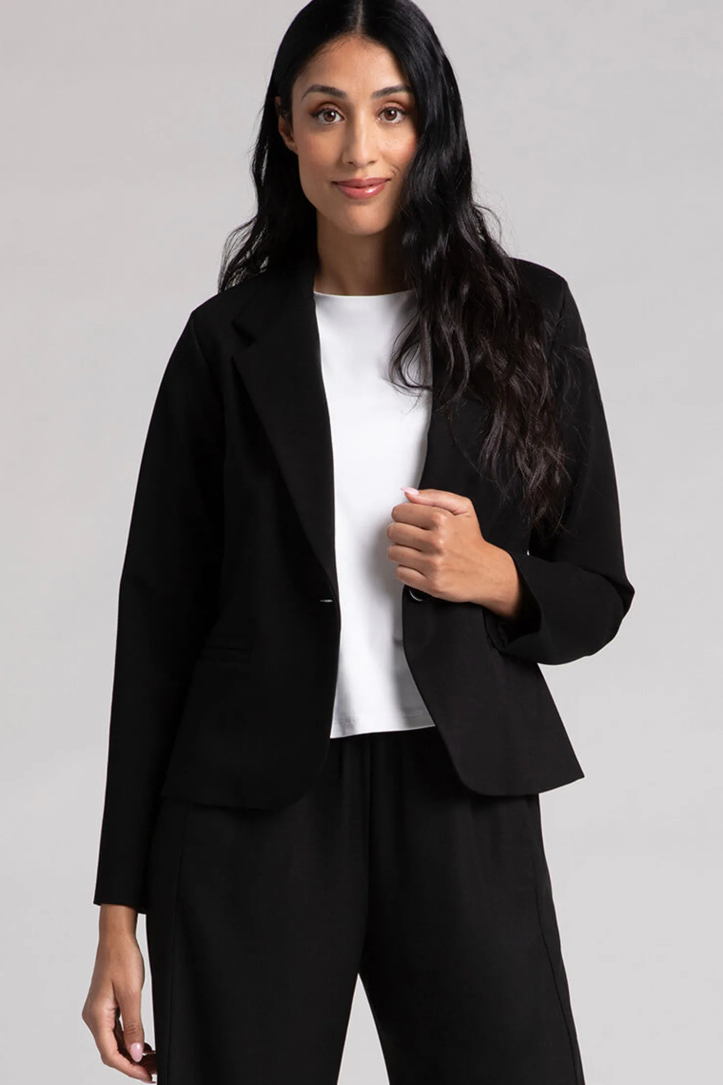 Sympli Jackets & Coats>Ponte Classic Blazer Black