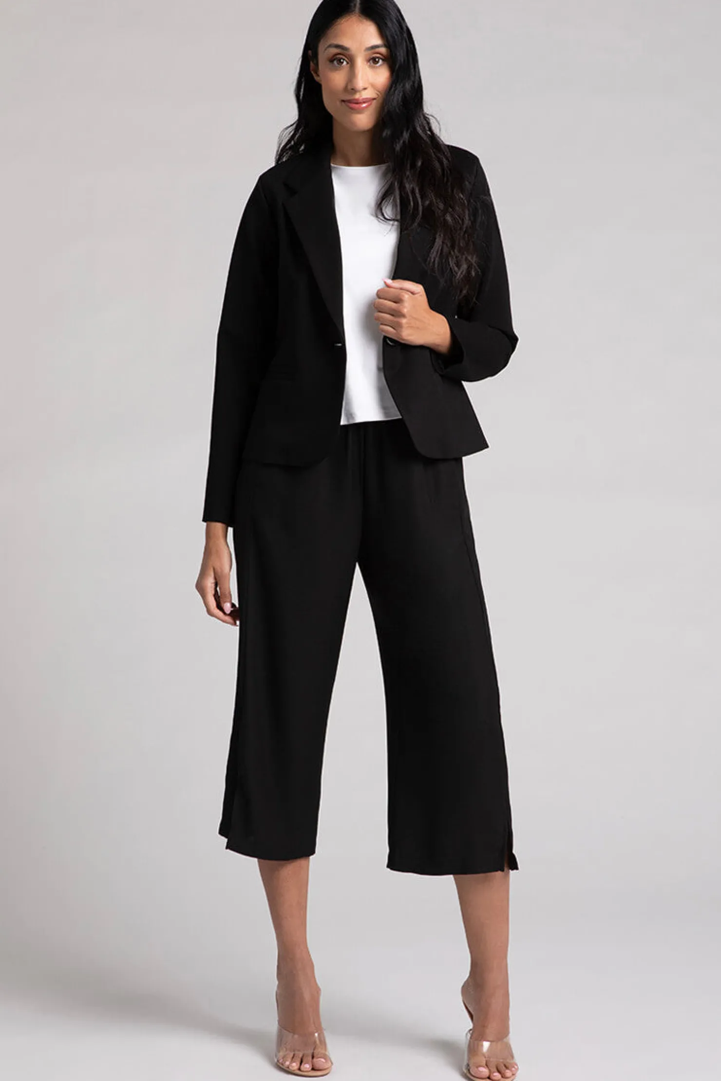 Sympli Jackets & Coats>Ponte Classic Blazer Black
