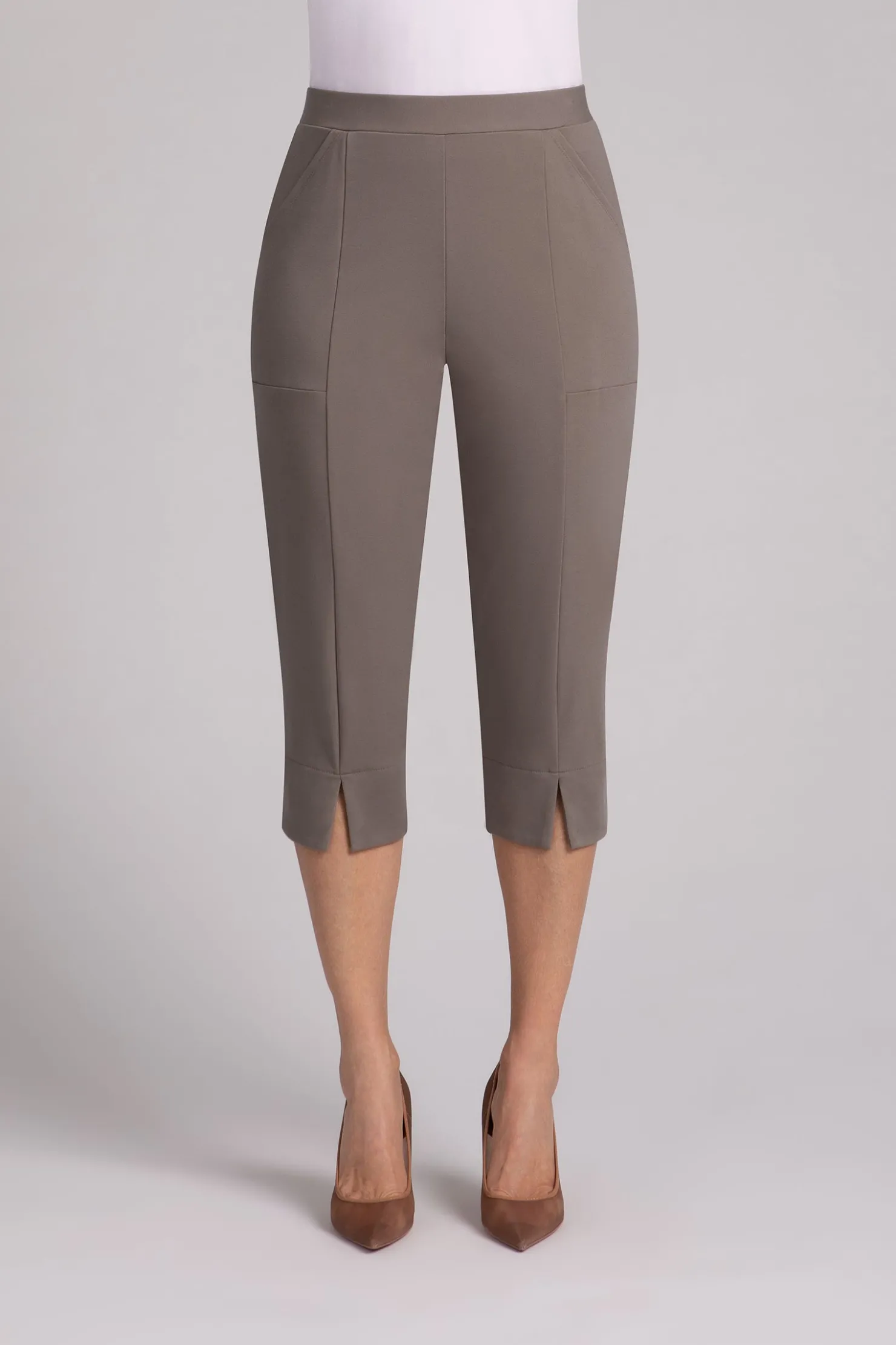 Sympli Bottoms>Ponte Nu Hepburn Capri Taupe