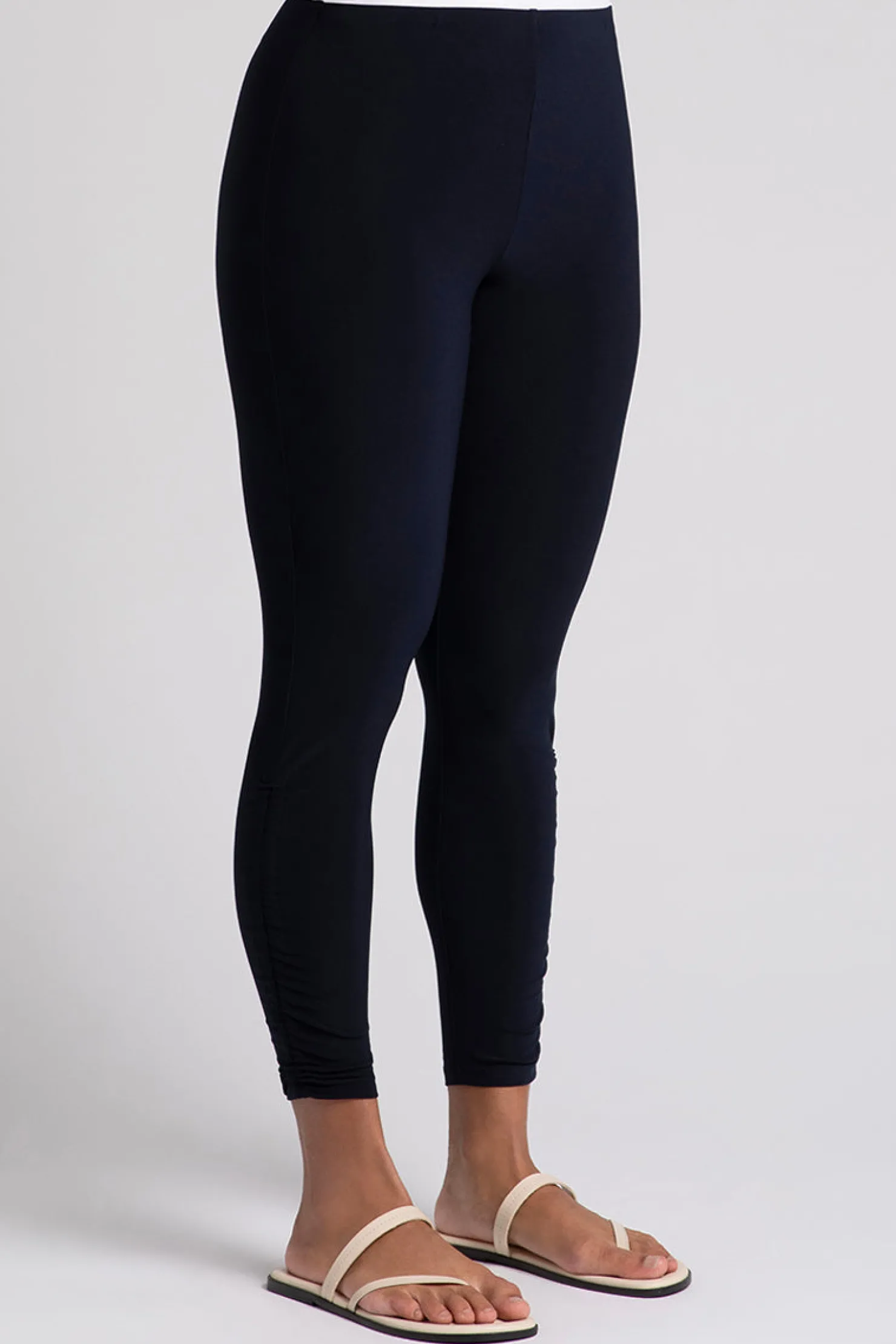 Sympli Bottoms>Revelry Ruched Legging Navy