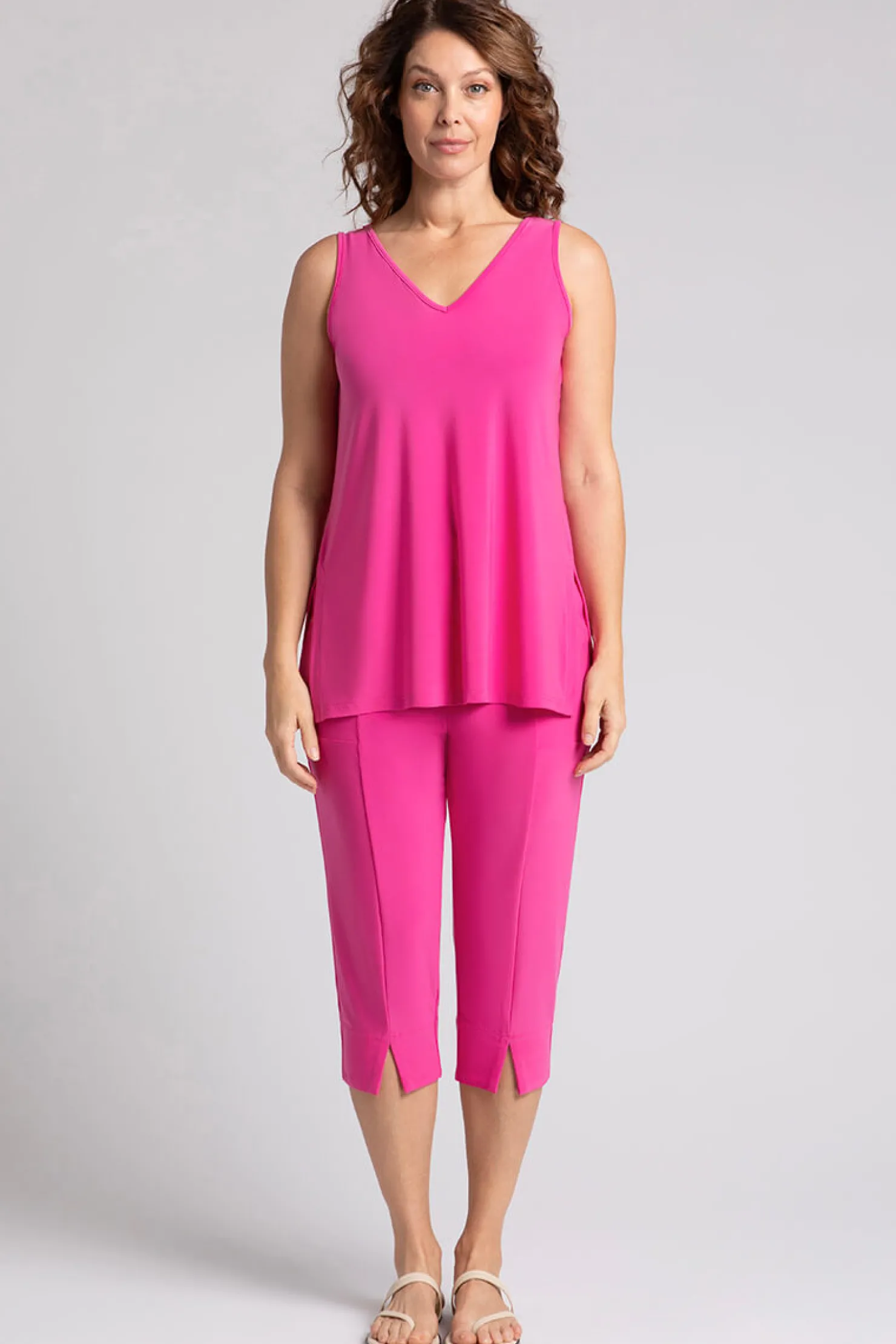 Sympli Tops>Reversible Go To Tank Relax Peony