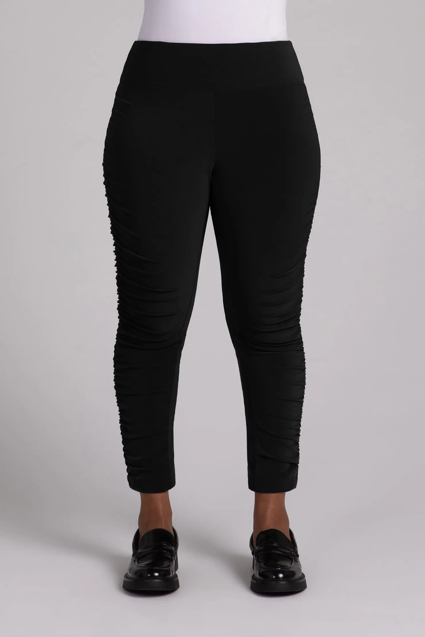 Sympli Bottoms>Ruched Skinny Pant Black