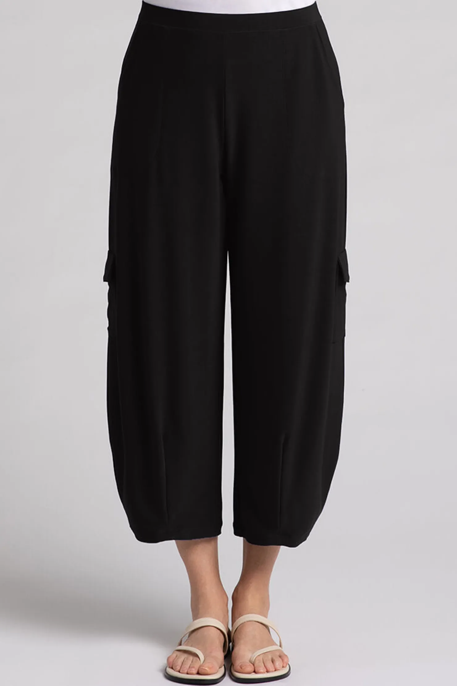 Sympli Bottoms>Safari Narrow Lantern Pant Black