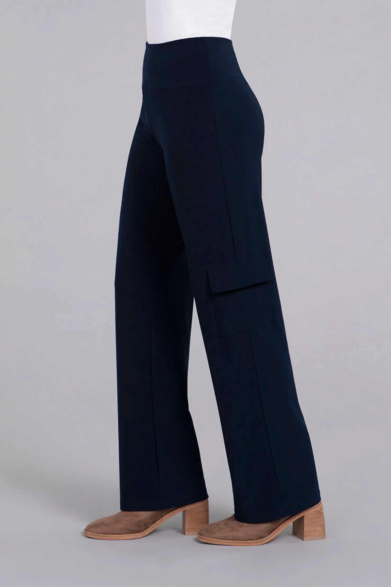 Sympli Bottoms>Safari Straight Leg Pant Navy