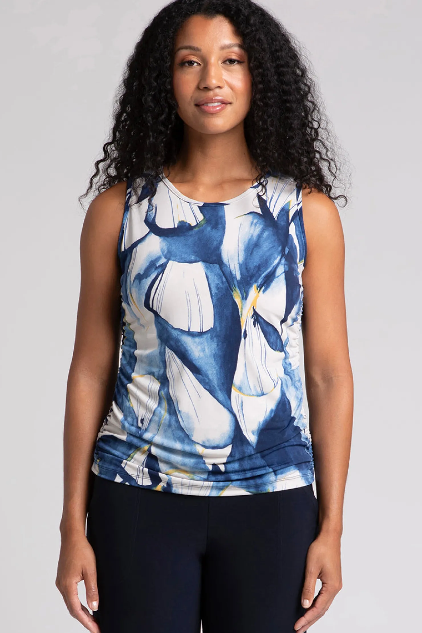 Sympli Tops>Slim Fete Sleeveless Top WateryReflections
