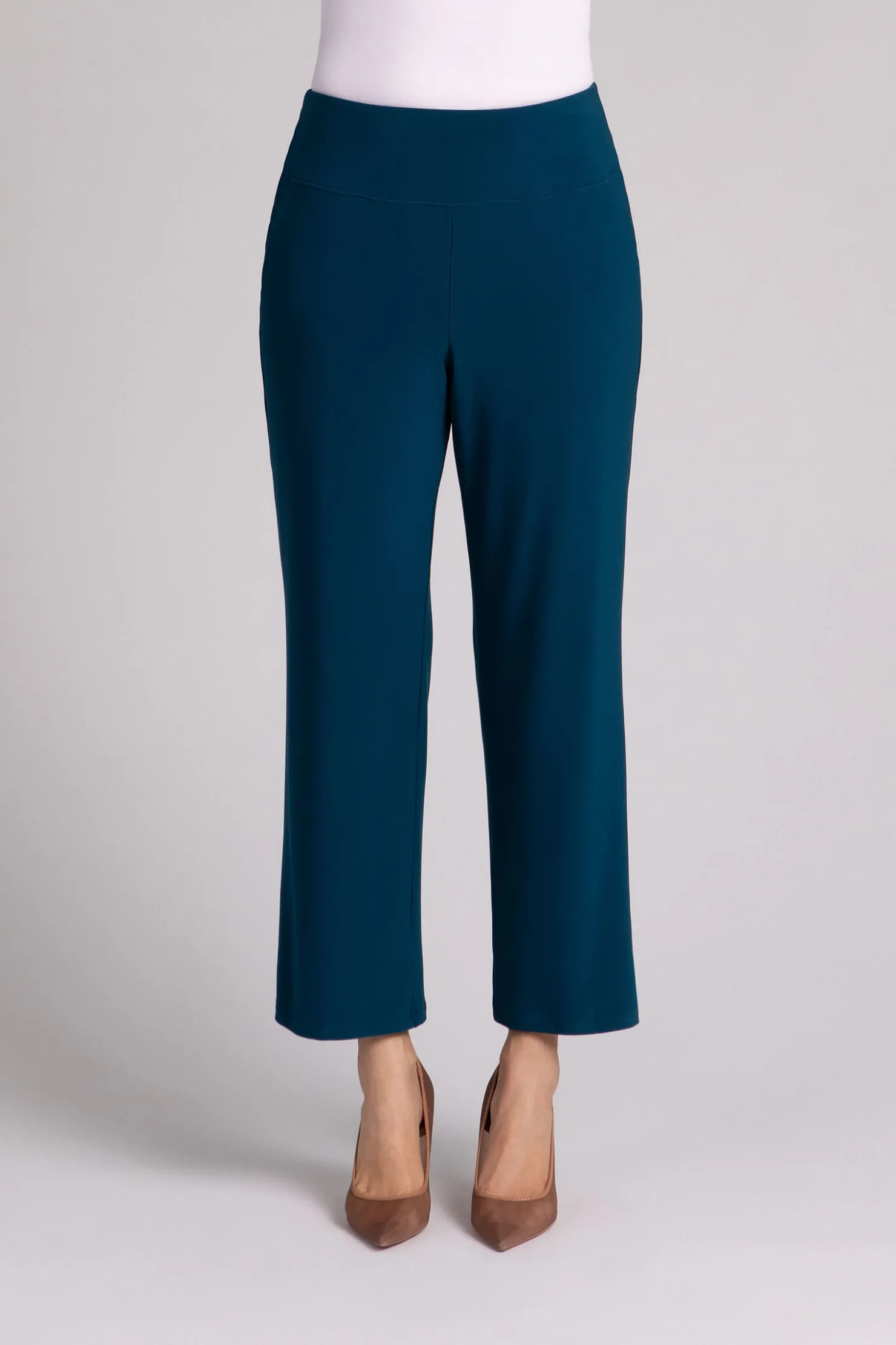 Sympli Bottoms>Straight Leg Ankle Pant Atlantis