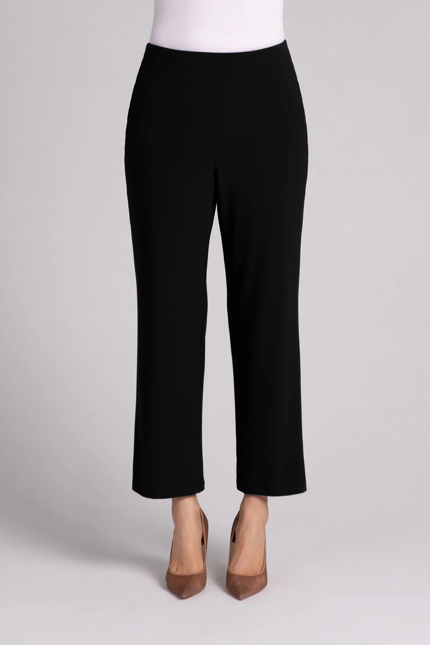 Sympli Bottoms>Straight Leg Ankle Pant Black