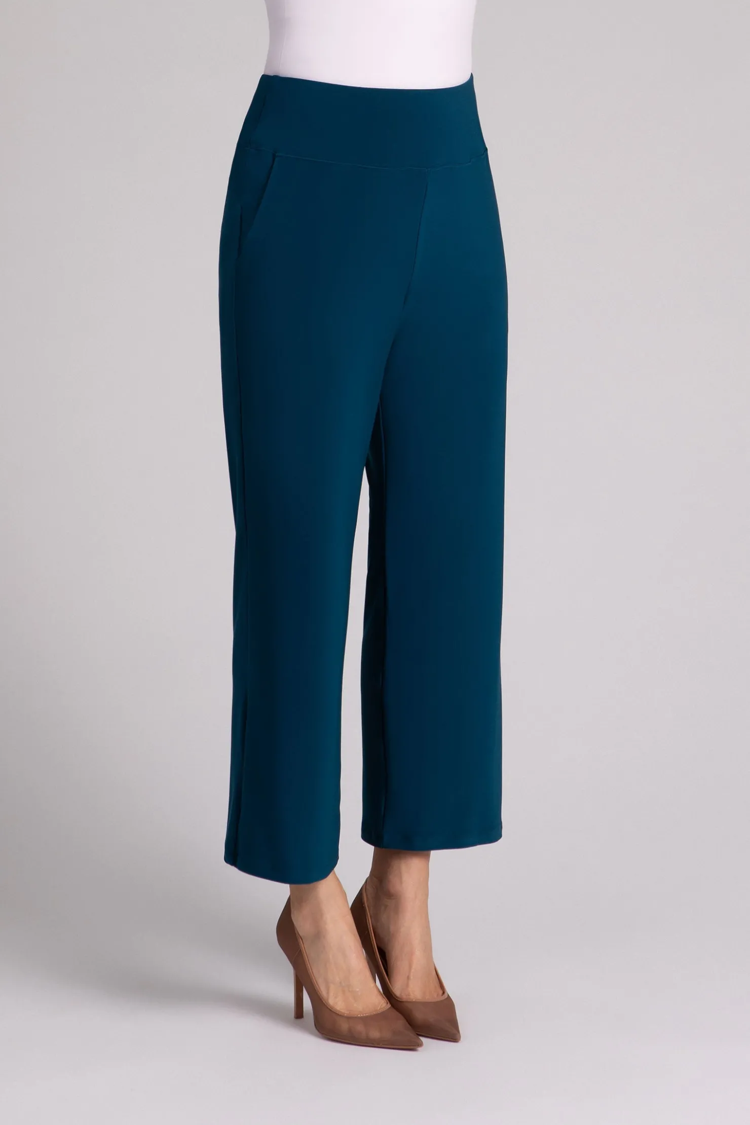 Sympli Bottoms>Straight Leg Ankle Pant Atlantis