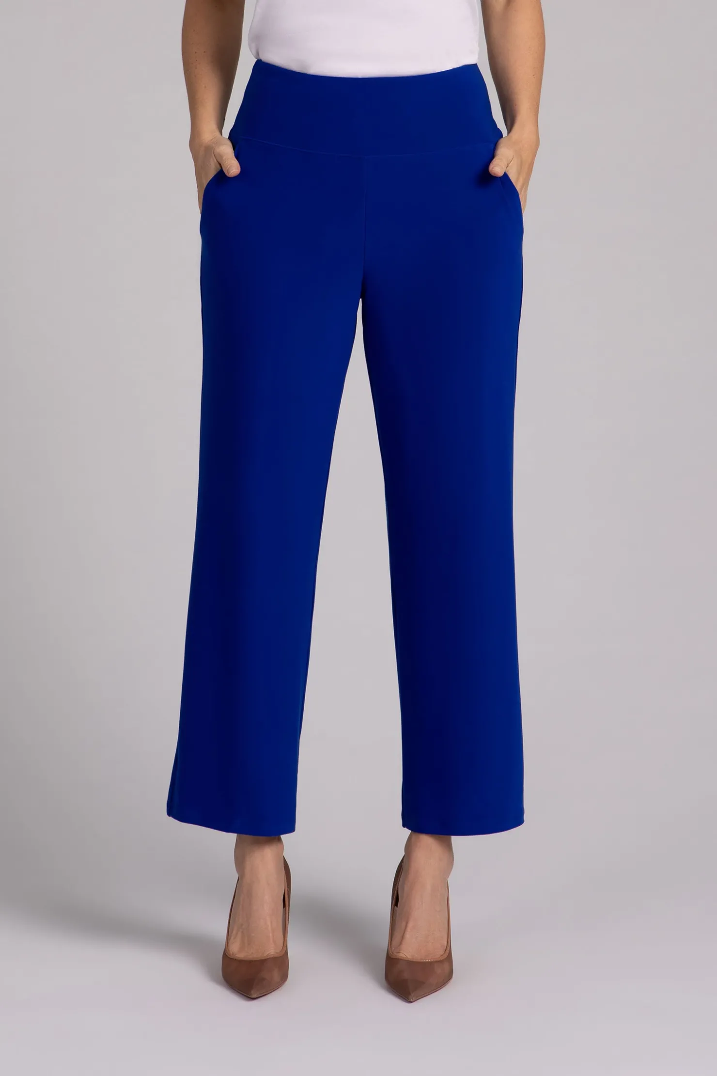 Sympli Bottoms>Straight Leg Ankle Pant Lapis