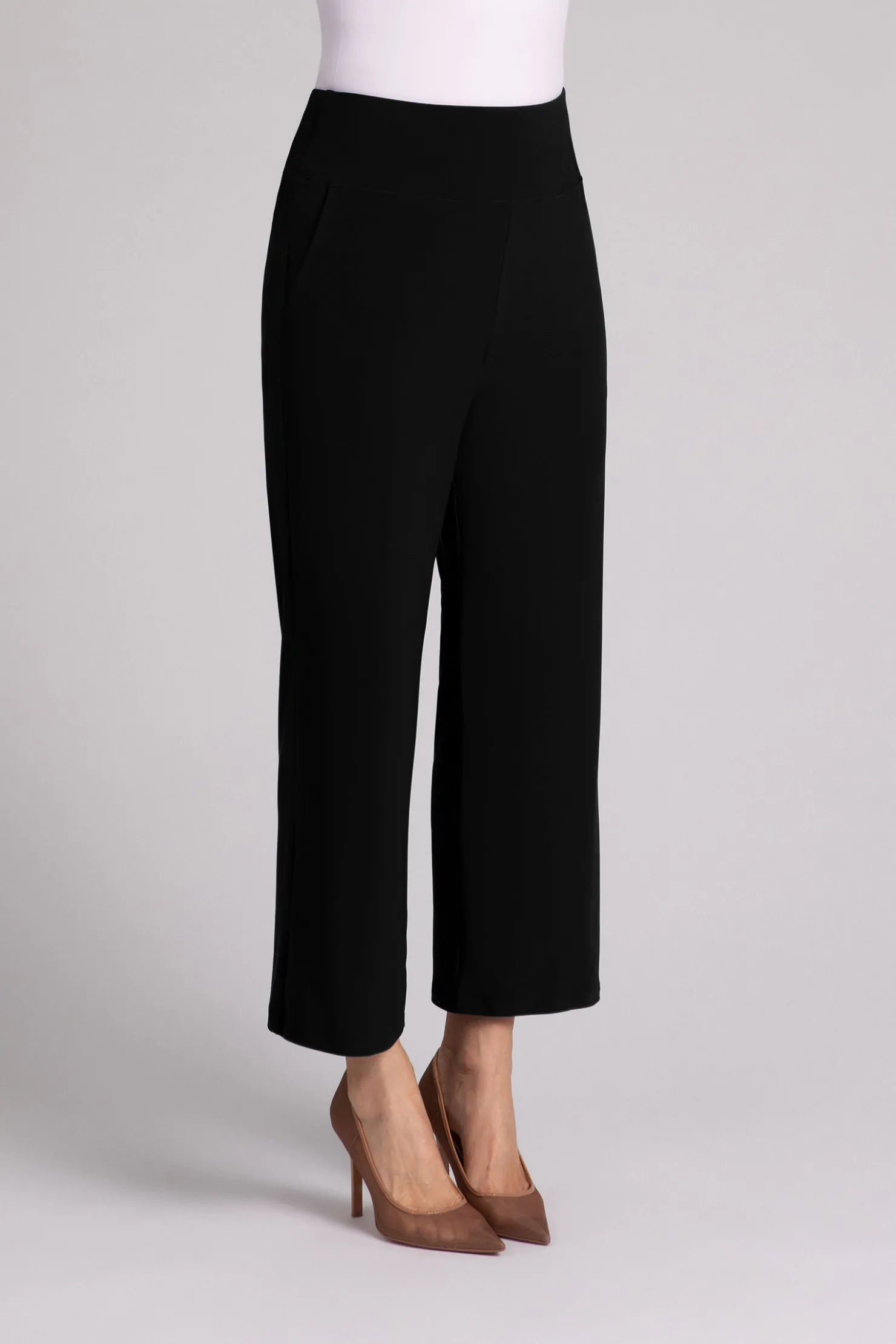 Sympli Bottoms>Straight Leg Ankle Pant Black