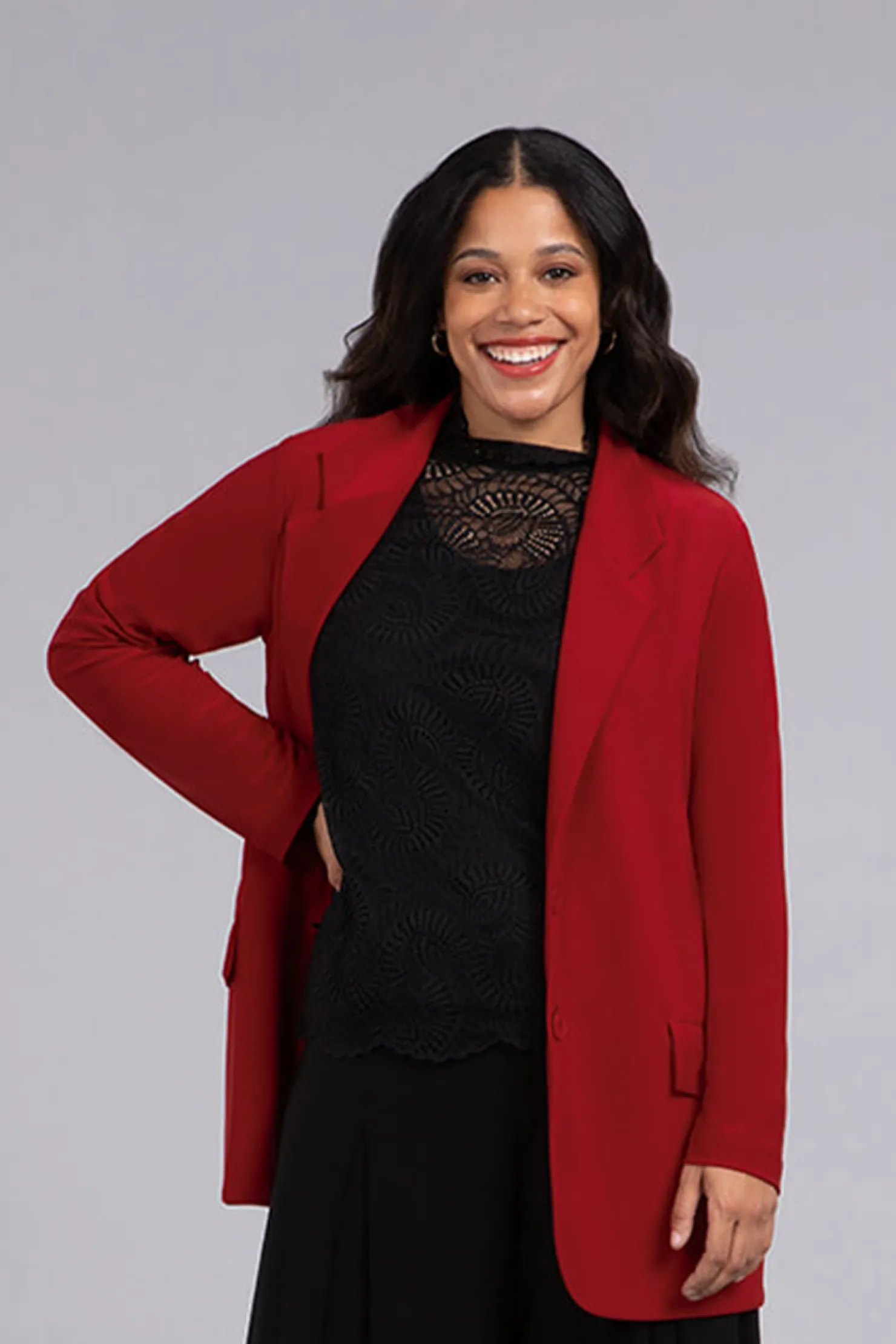 Sympli Jackets & Coats>The Blazer Red