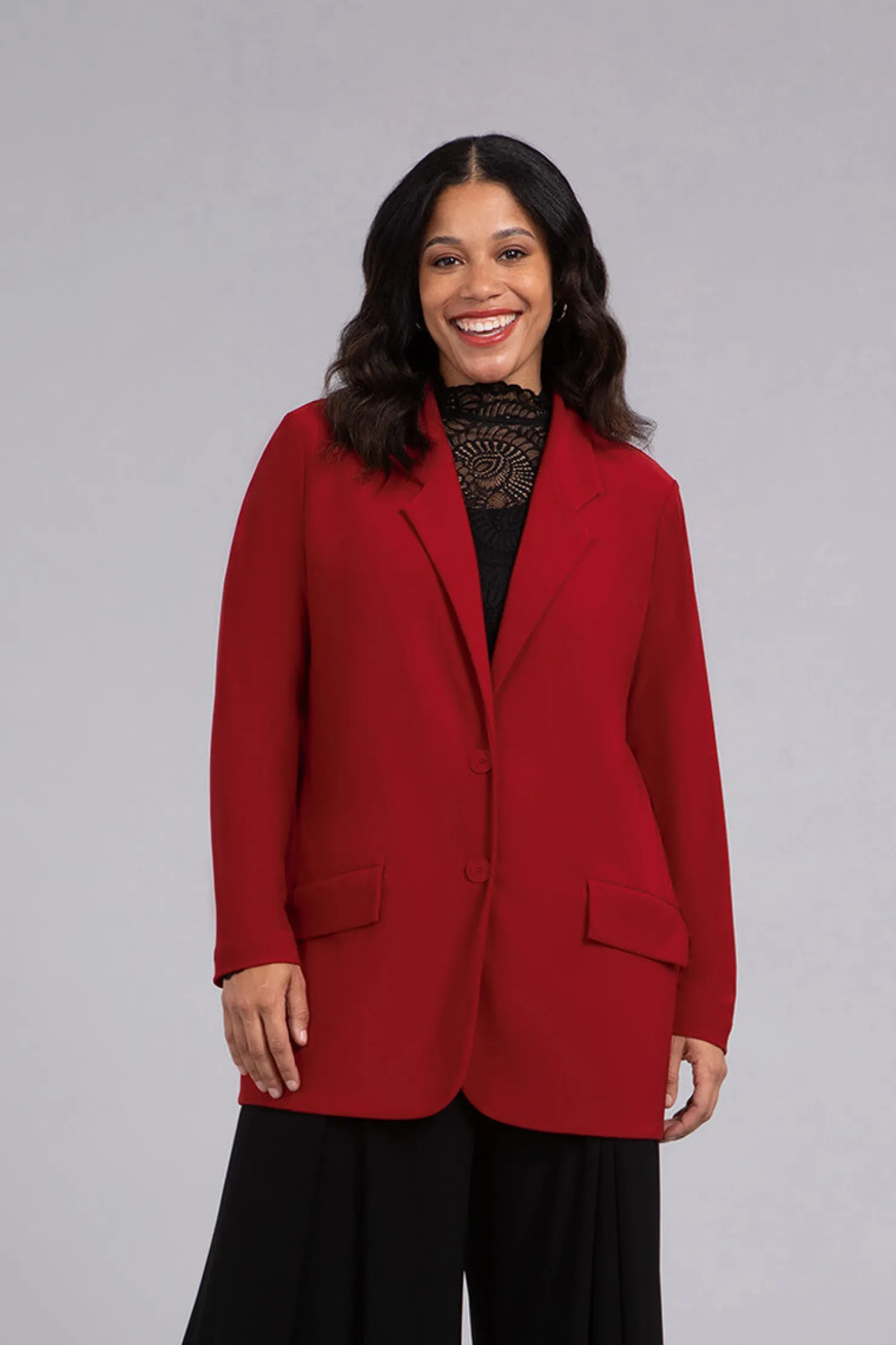 Sympli Jackets & Coats>The Blazer Red