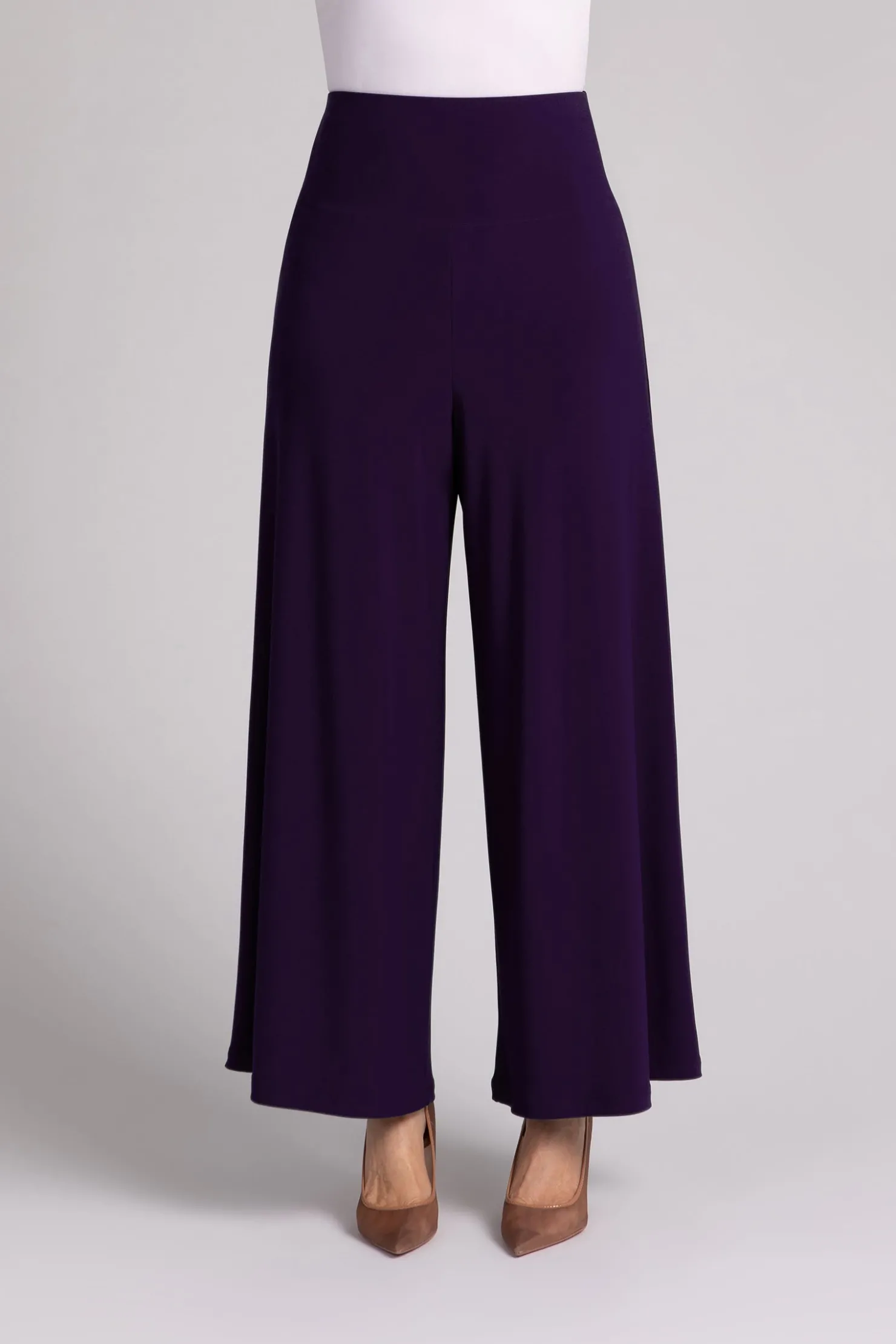 Sympli Bottoms>Trumpet Leg Pant Blackberry